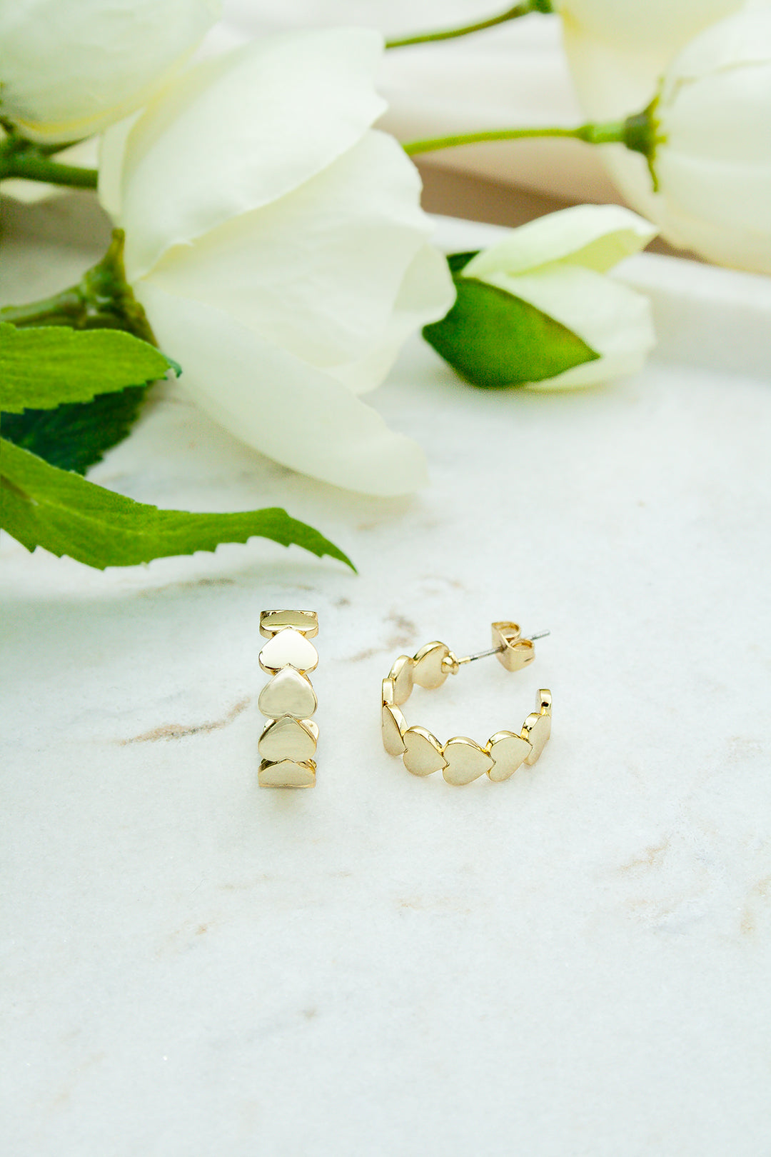 Amore hoop earrings