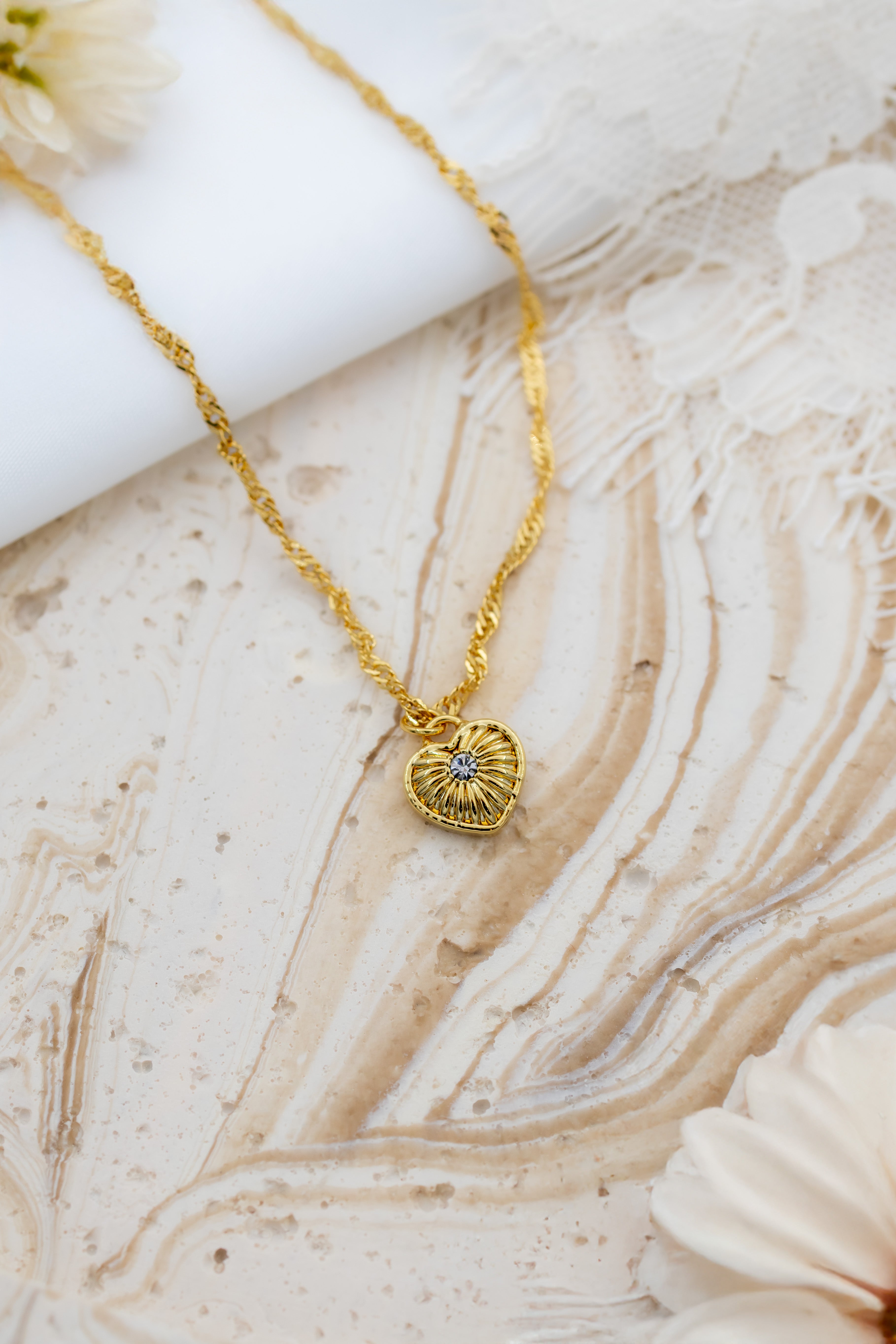 Aurelia bella heart necklace