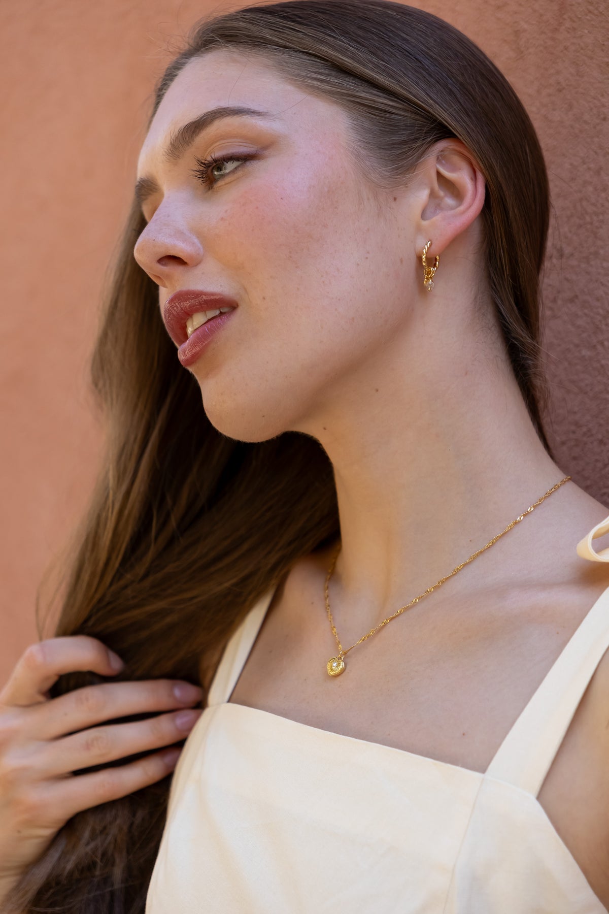 Aurelia bella heart necklace