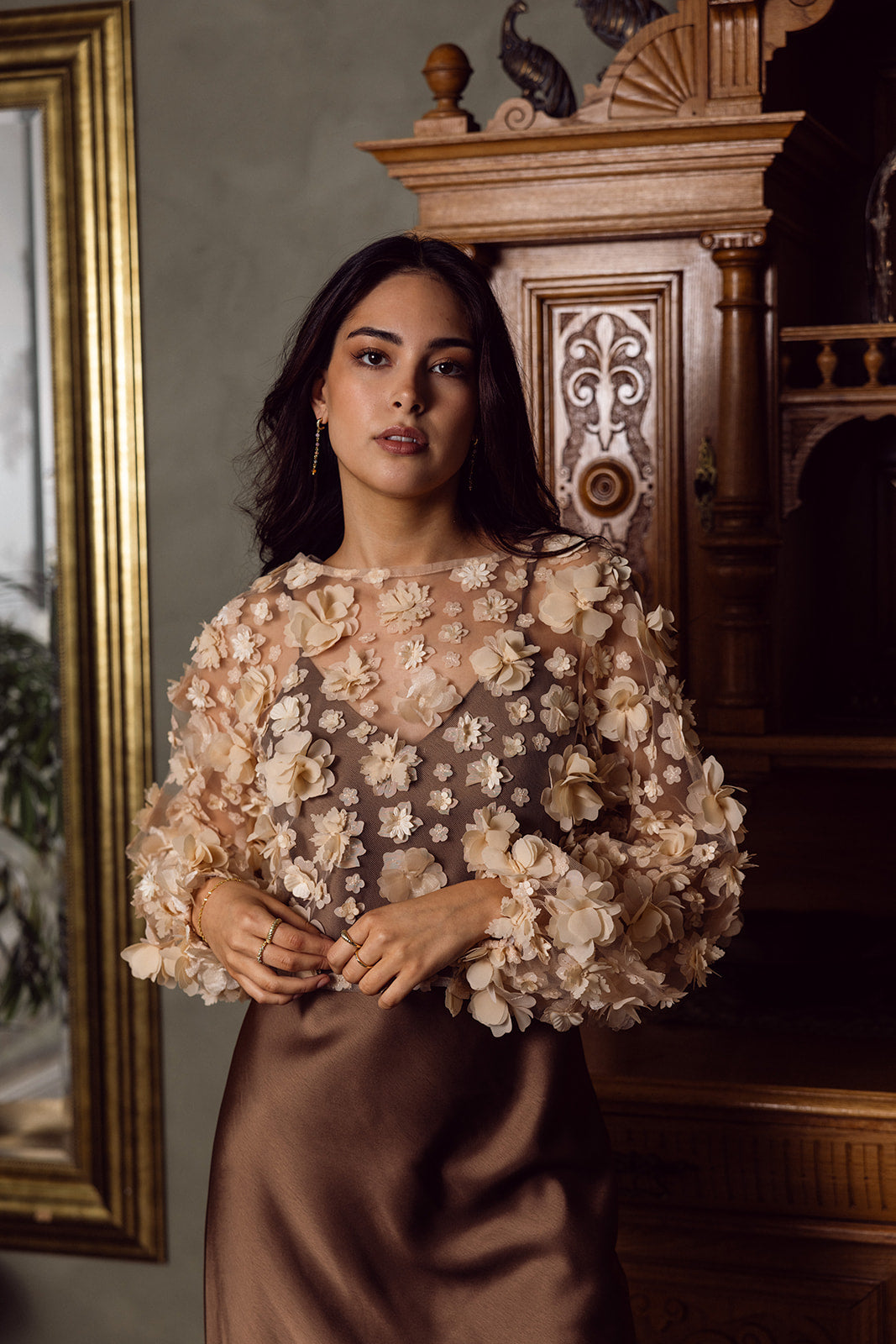Millie blouse beige