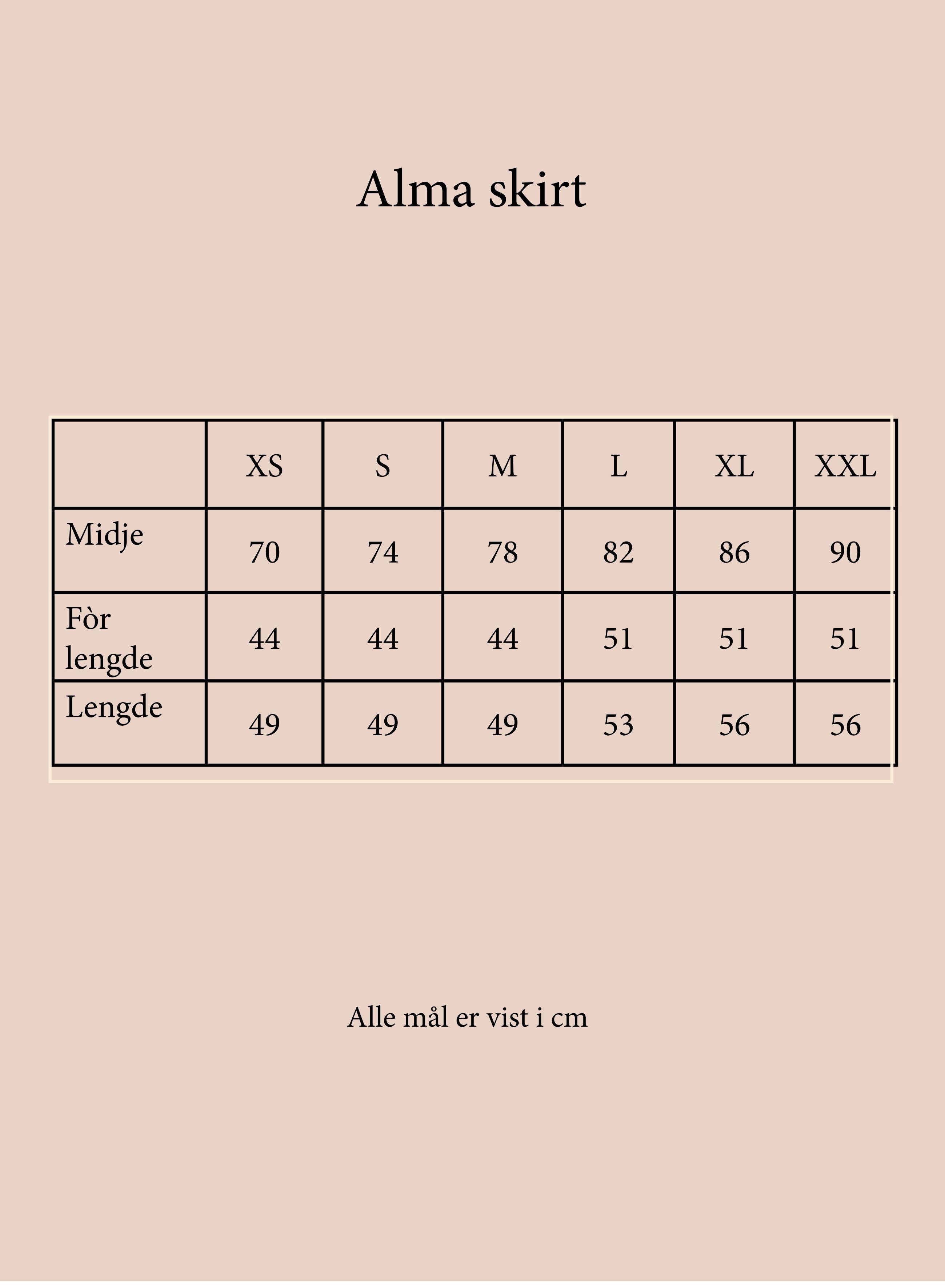 Alma skirt brown