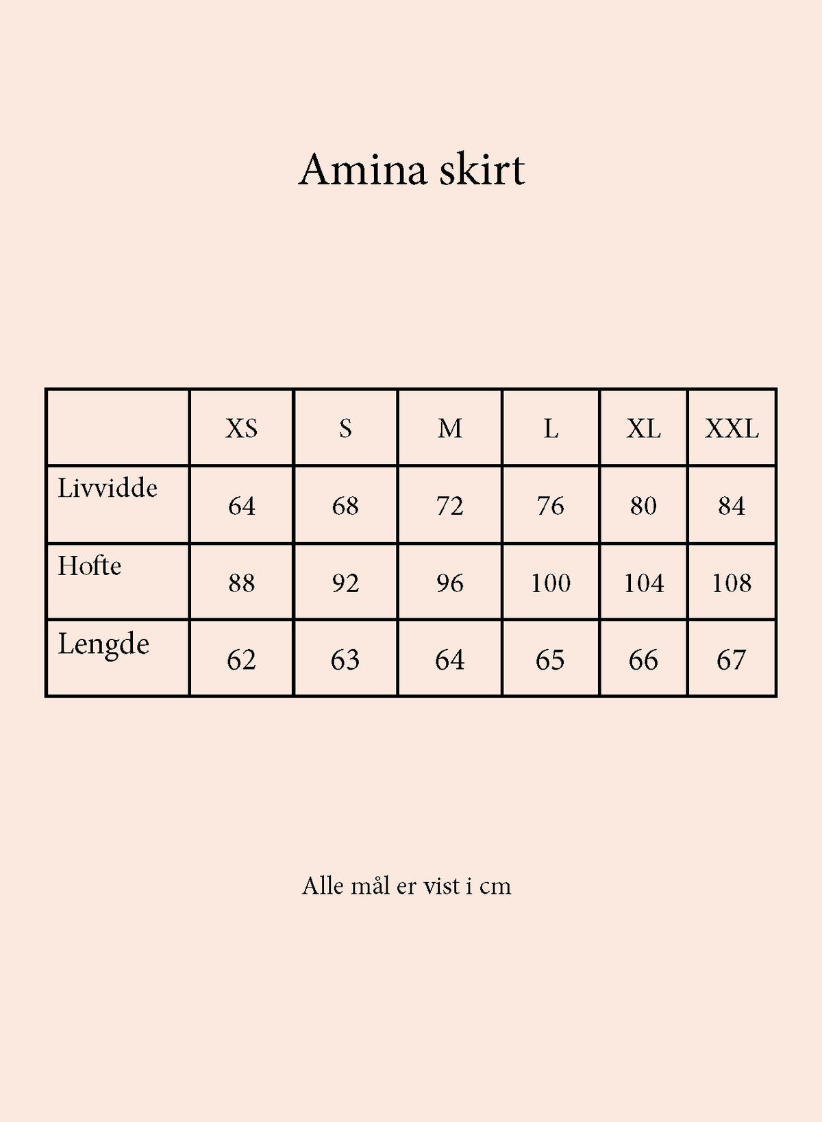 Secrets by B AW26 Amina skirt black