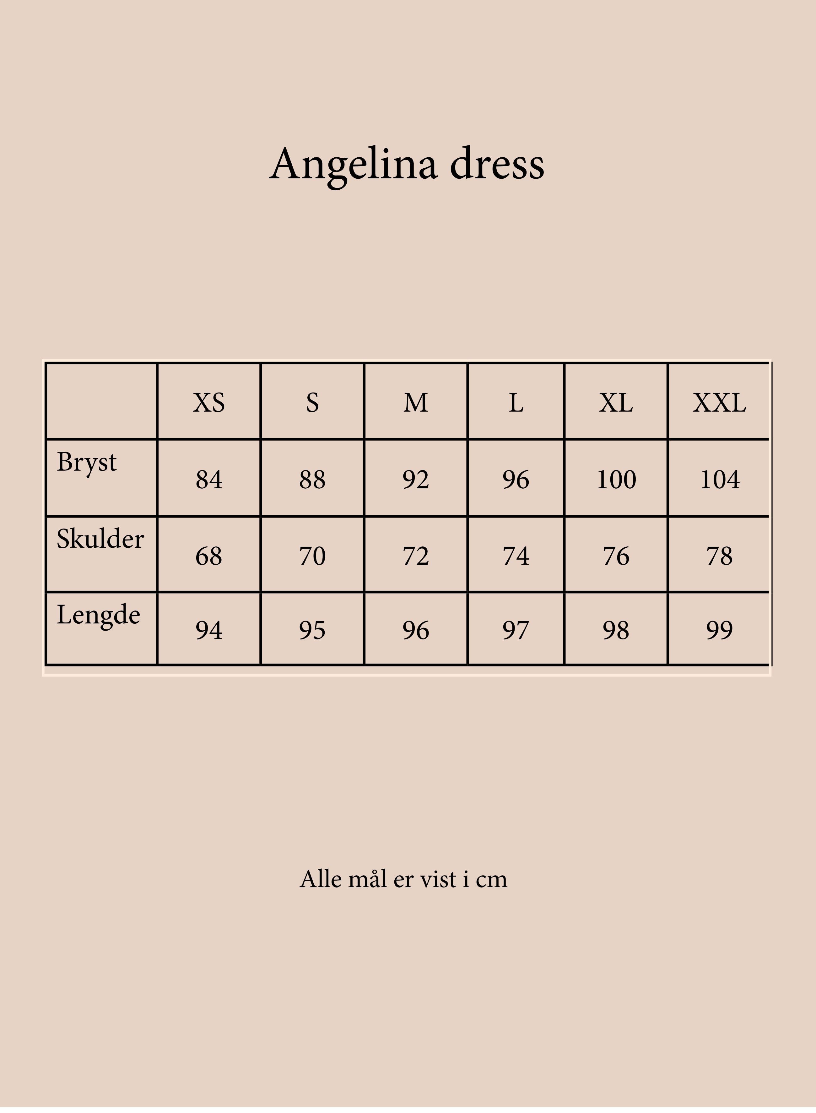 Angelina dress brown