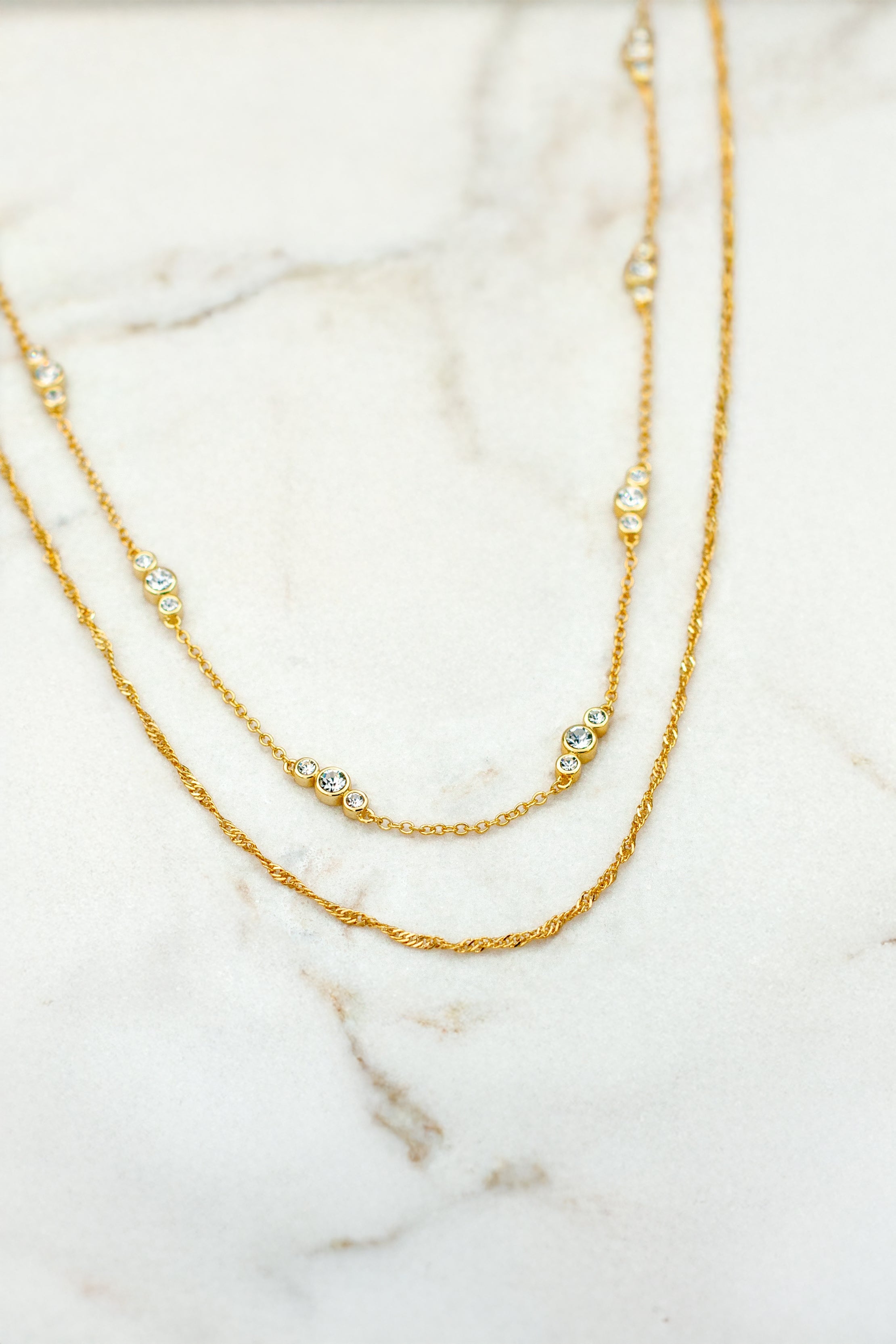 Calla double necklace