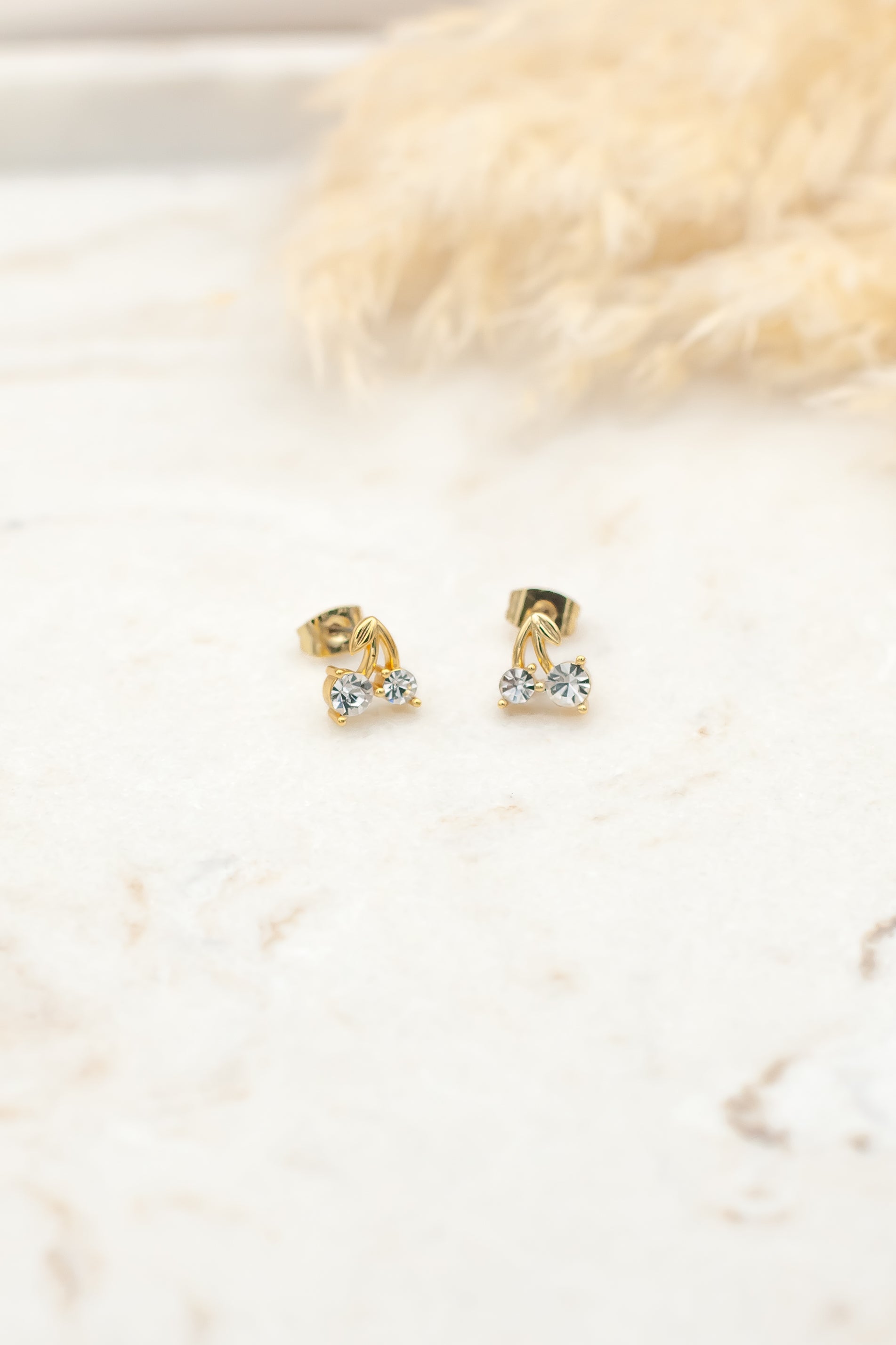 Cherry crystal earrings