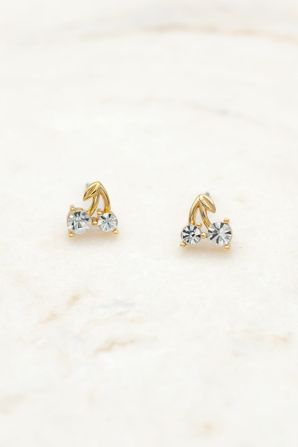 Cherry crystal earrings