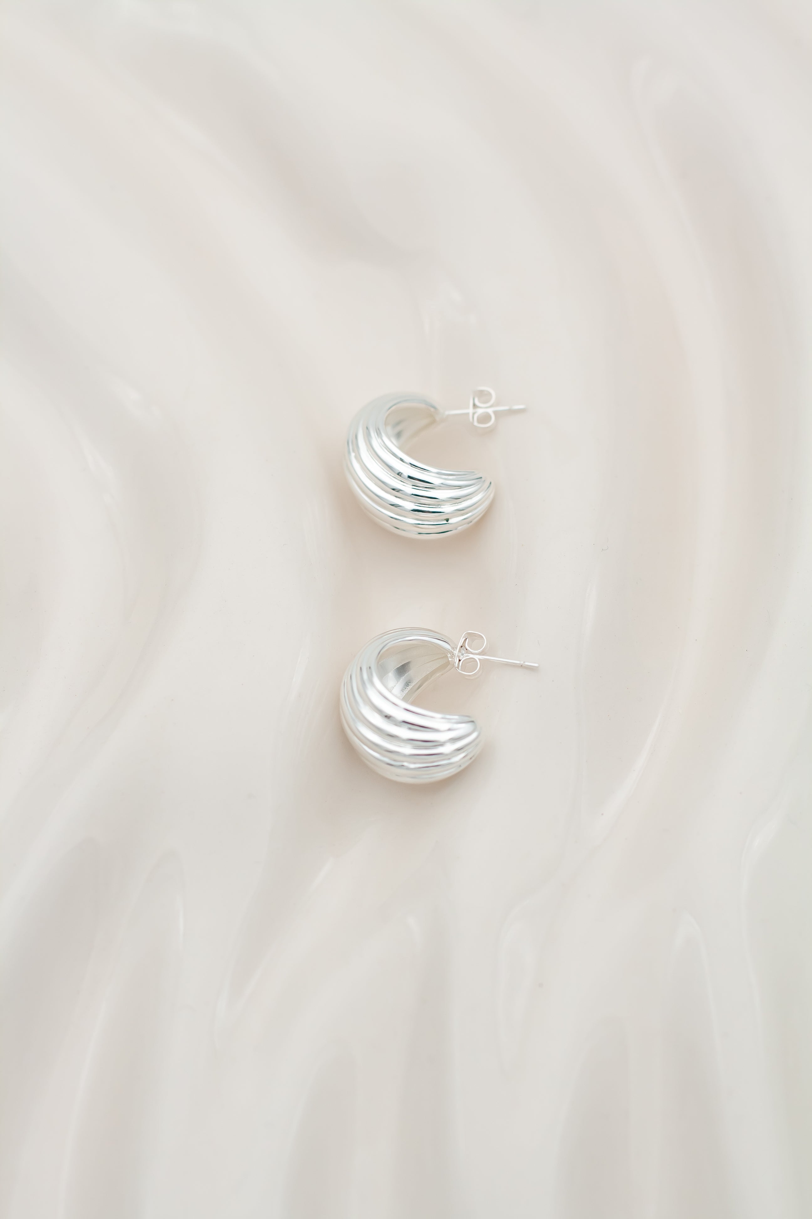 Daria earrings grande silver