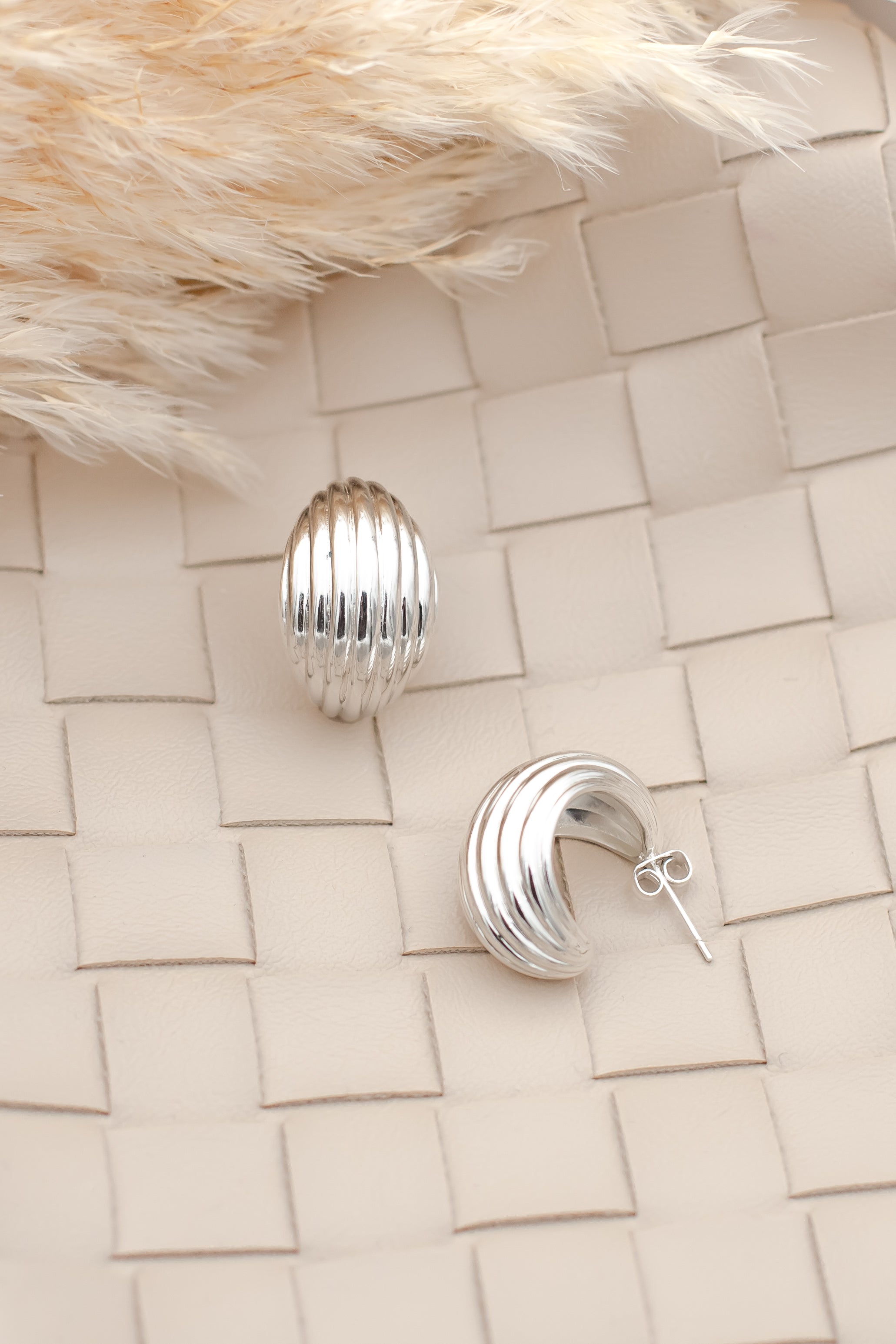 Daria earrings grande silver