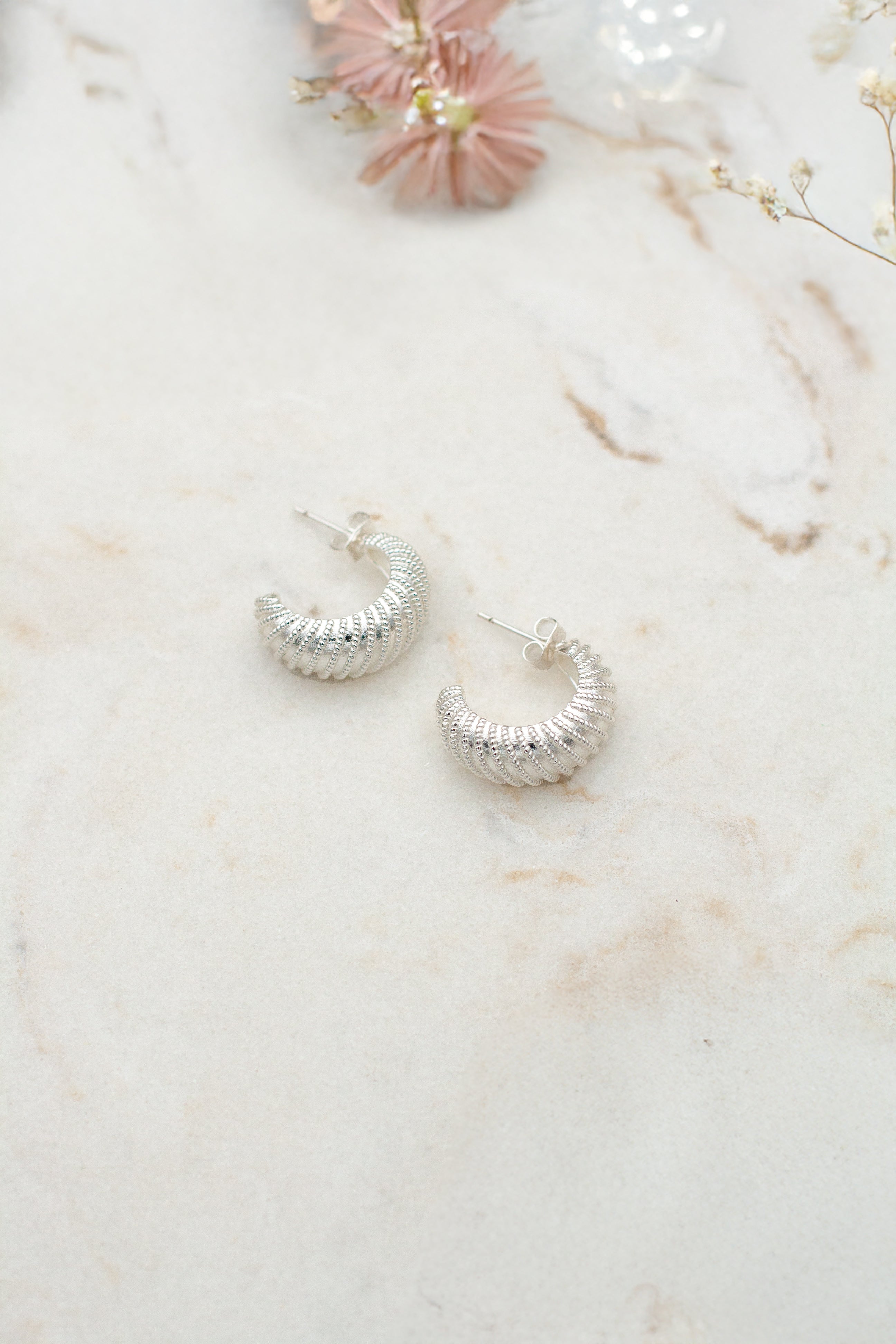 Erin earrings grande silver