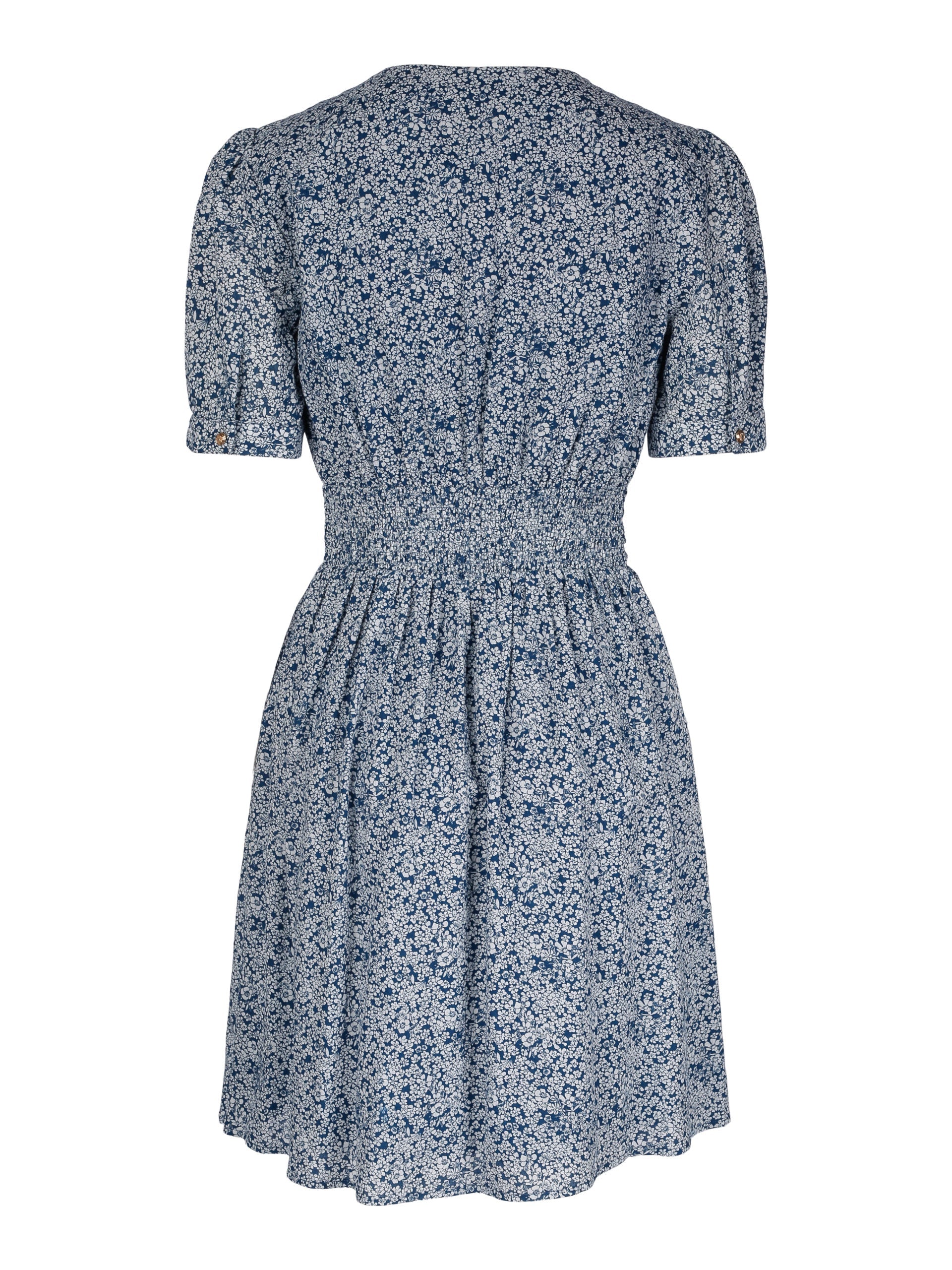SS21 - Wilma kjole blå blomstret