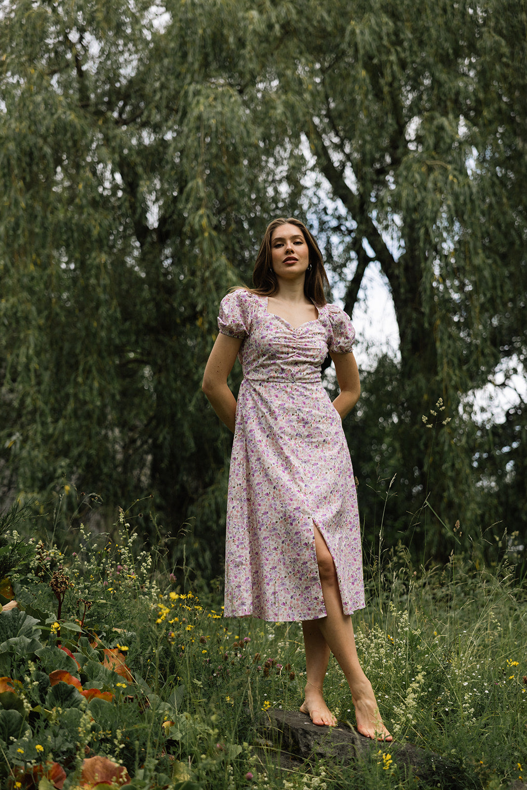 Liore dress pink print