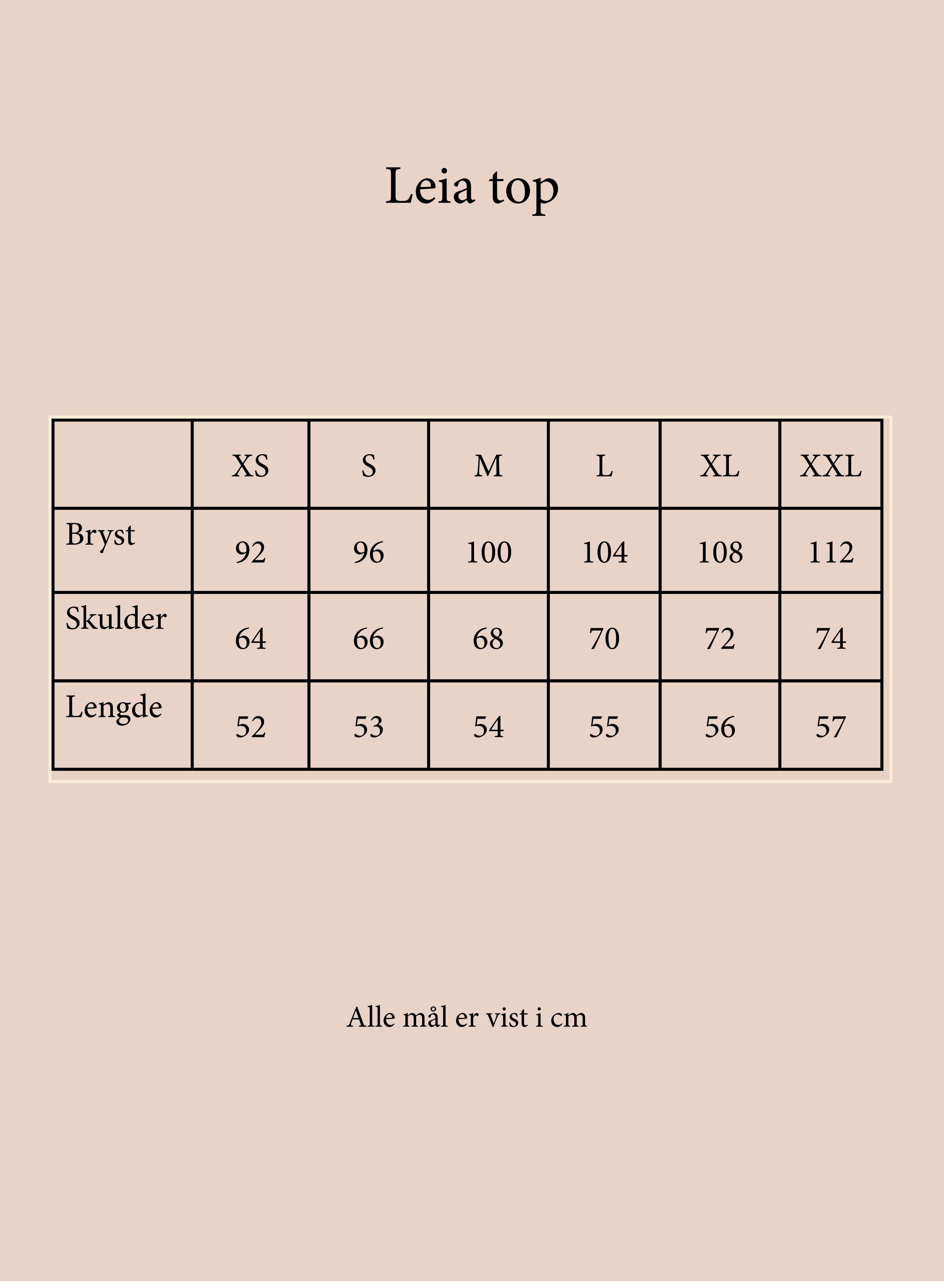 Leia top brown