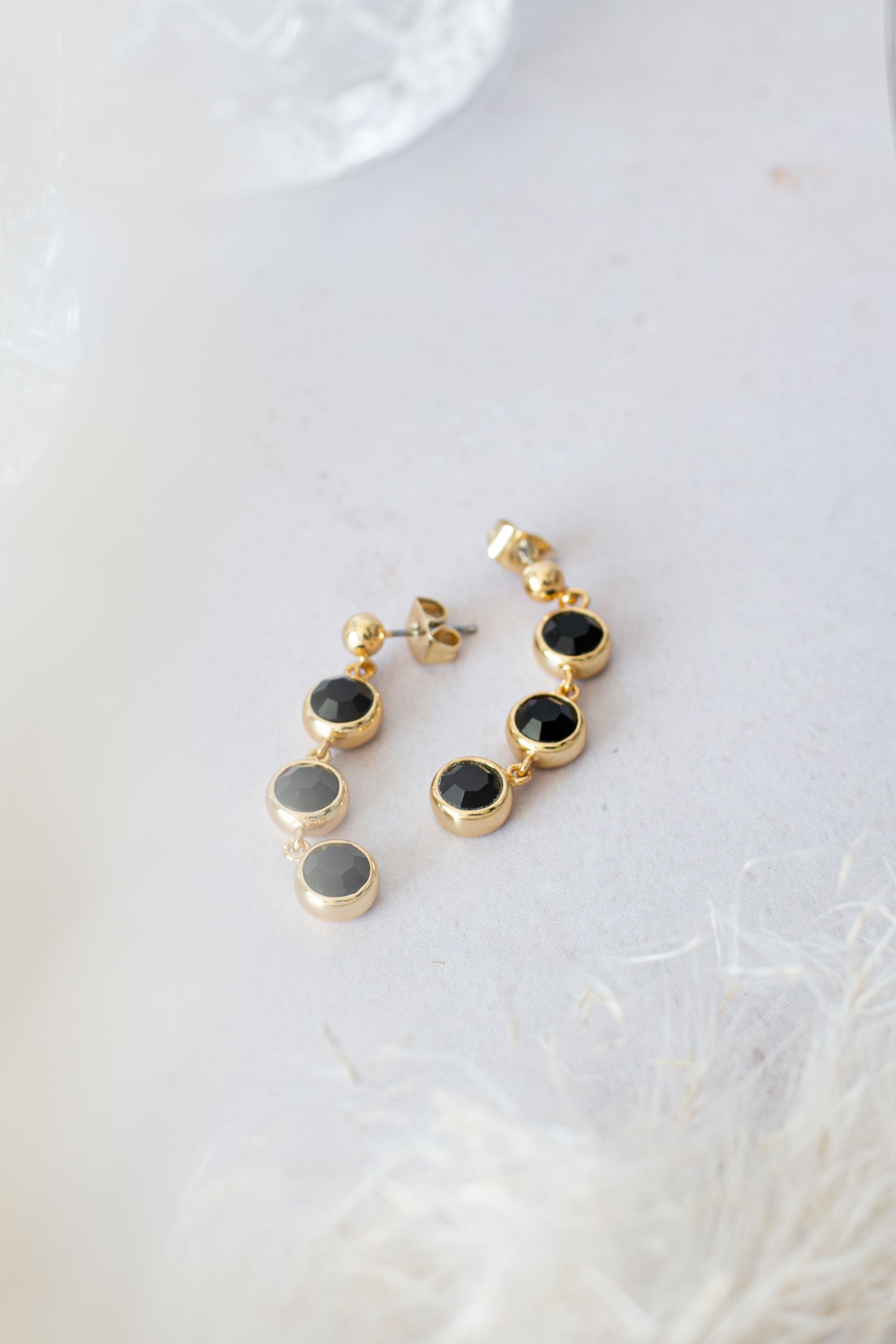 Zoe øredobber - sort