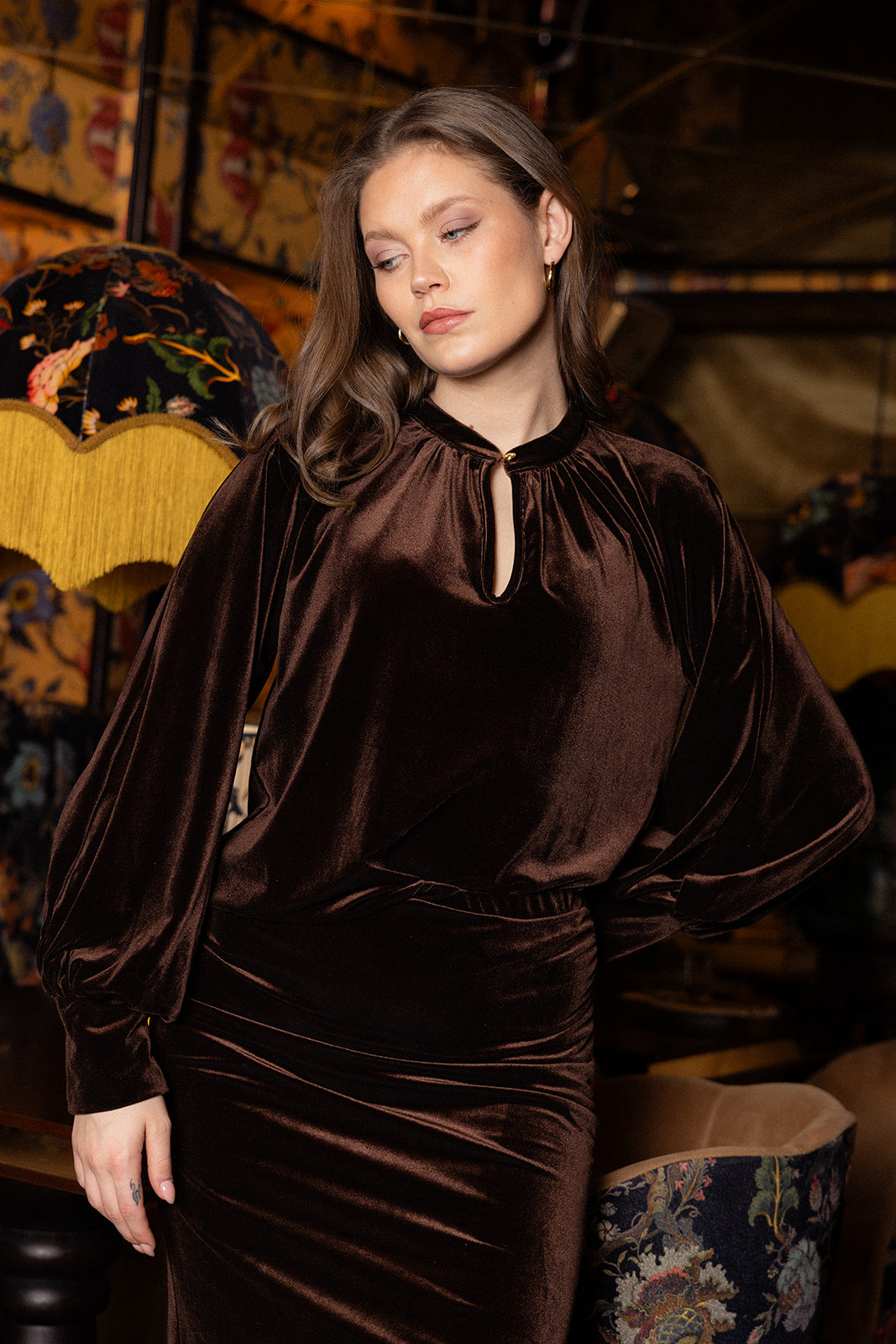 Secrets by B AW26 Amina skirt brown