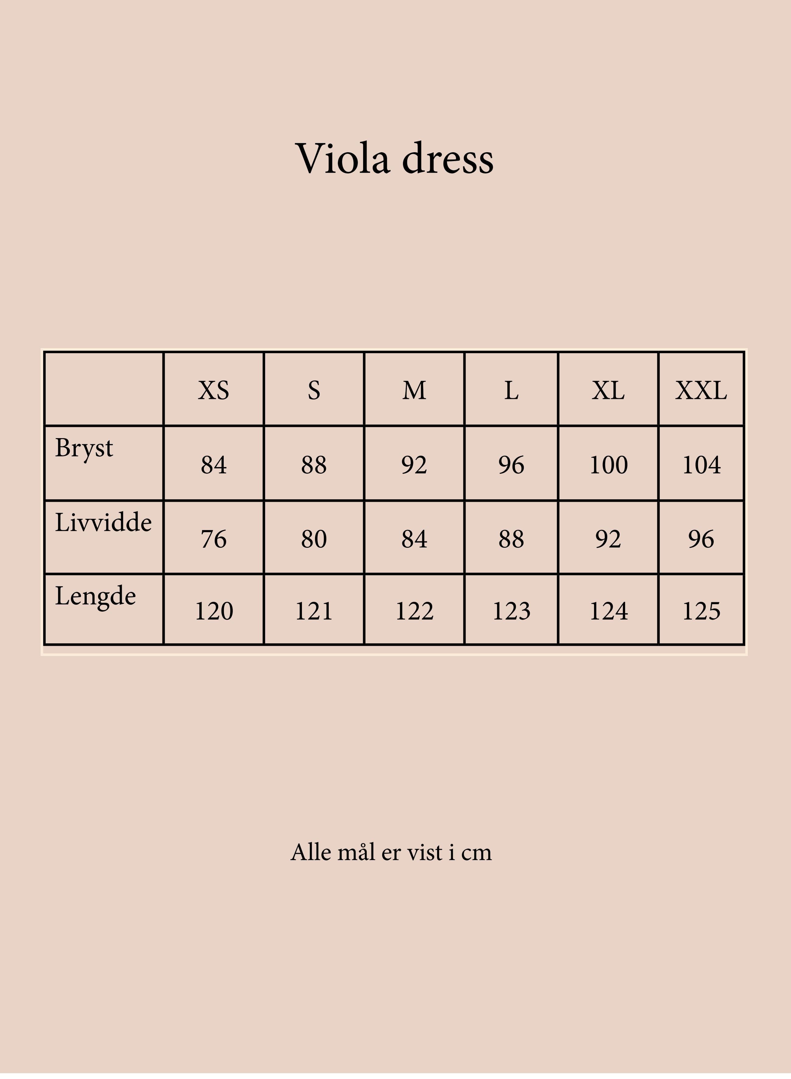 Viola dress brown