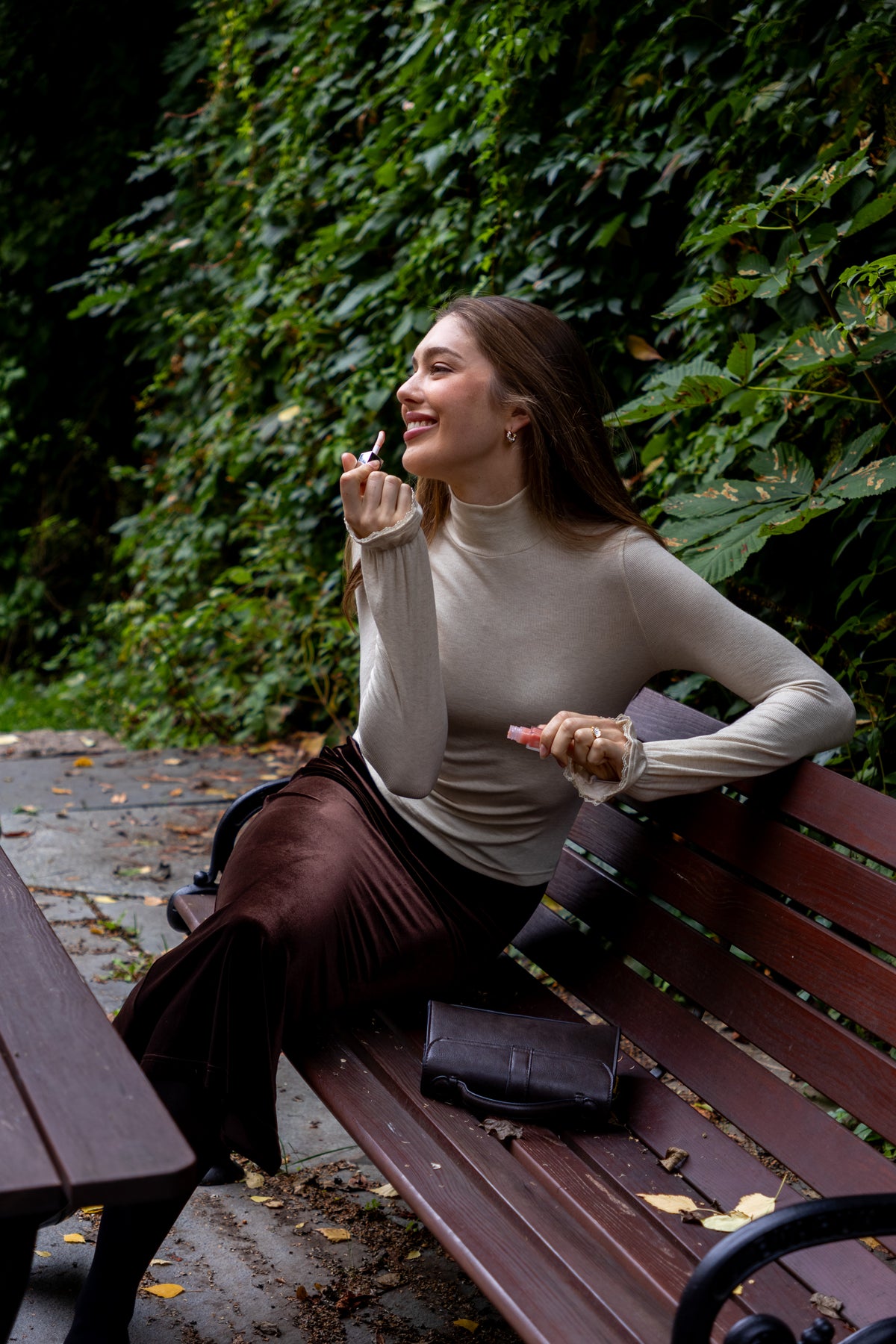 Secrets by B AW26 Amina long skirt brown