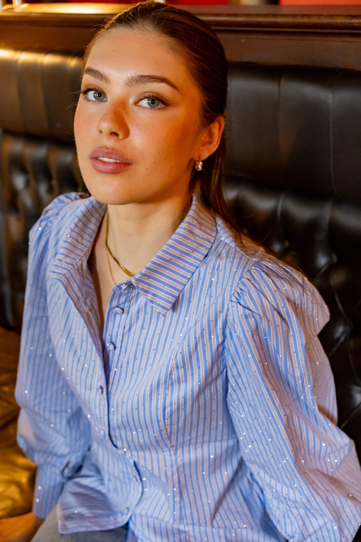 Secrets by B AW26 Cala blouse blue