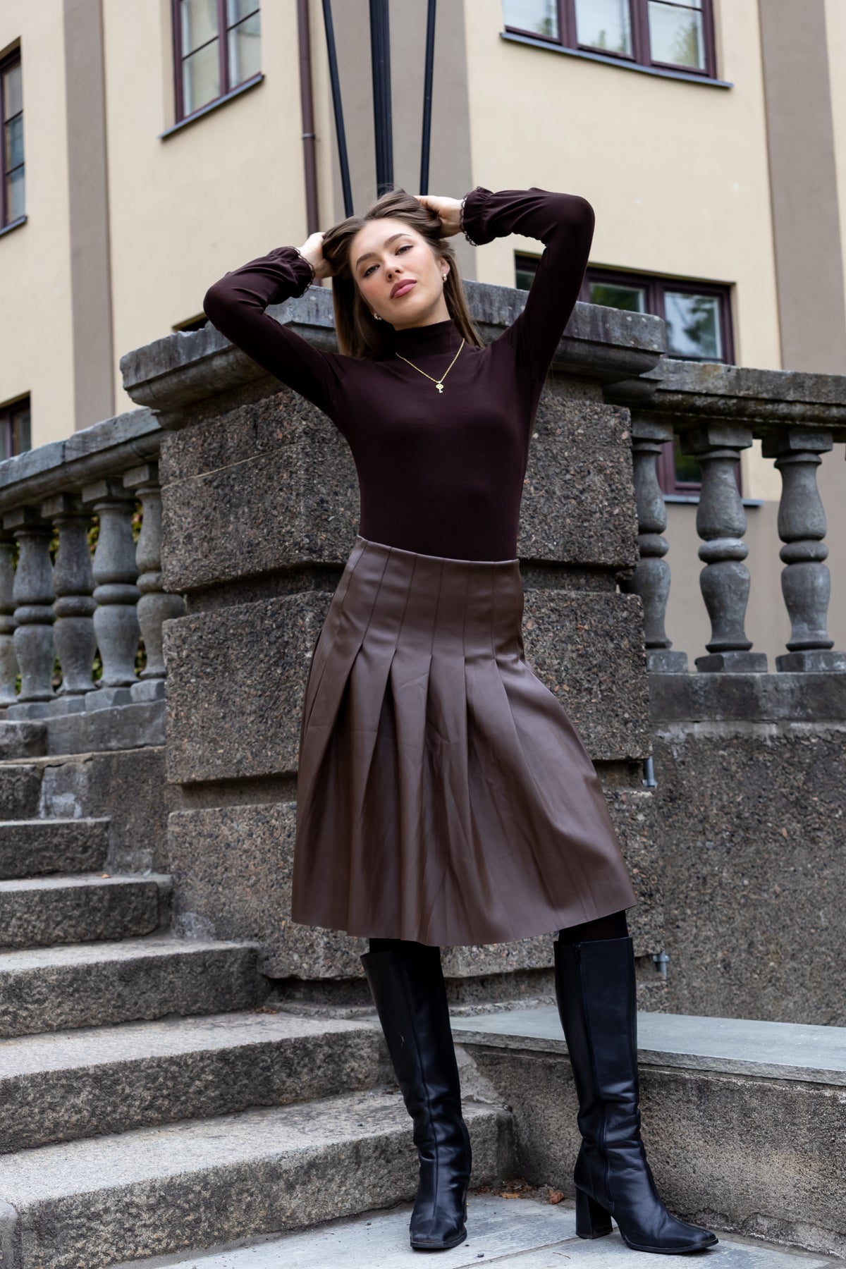 Secrets by B AW26 Aina midi skirt