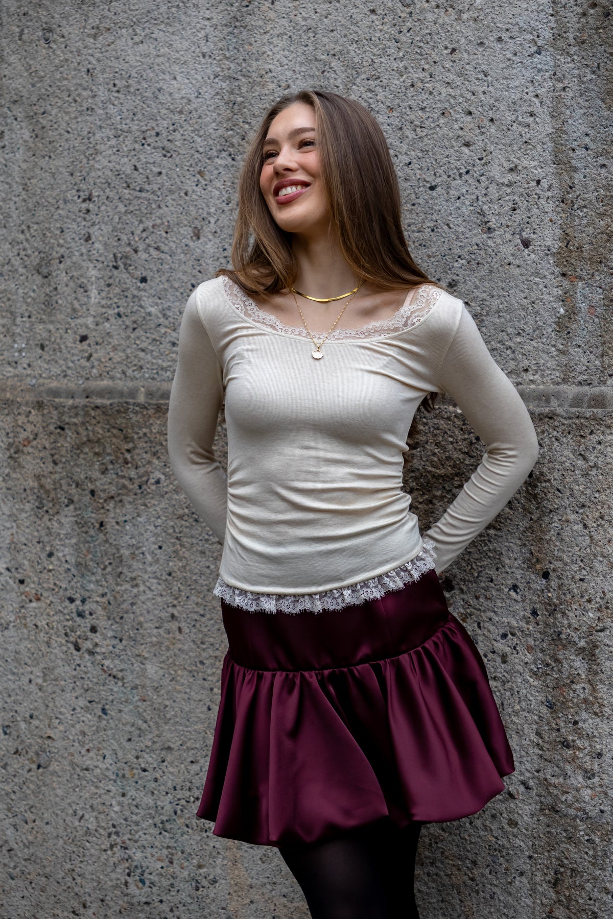 Secrets by B AW26 Jane top creme