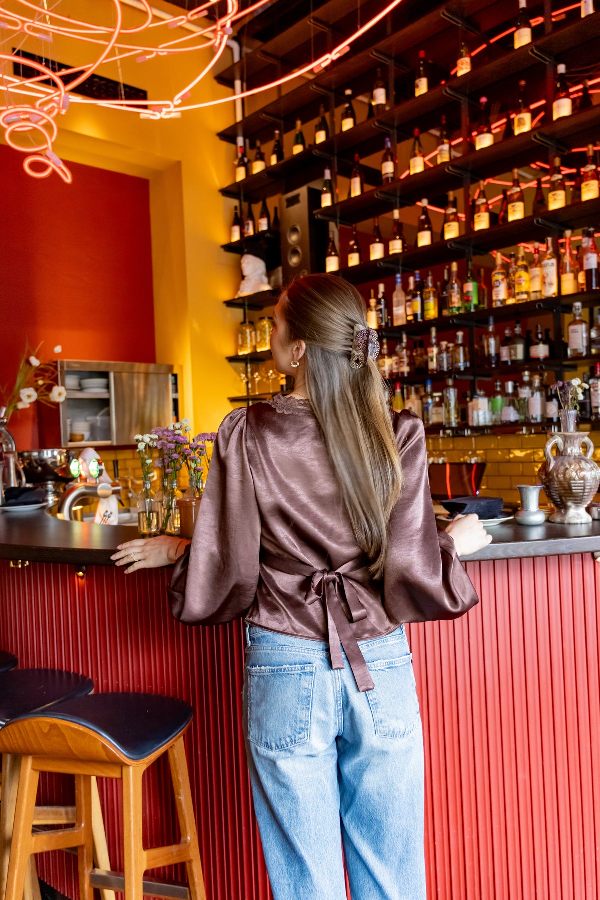 Secrets by B AW26 Rosalie blouse brown