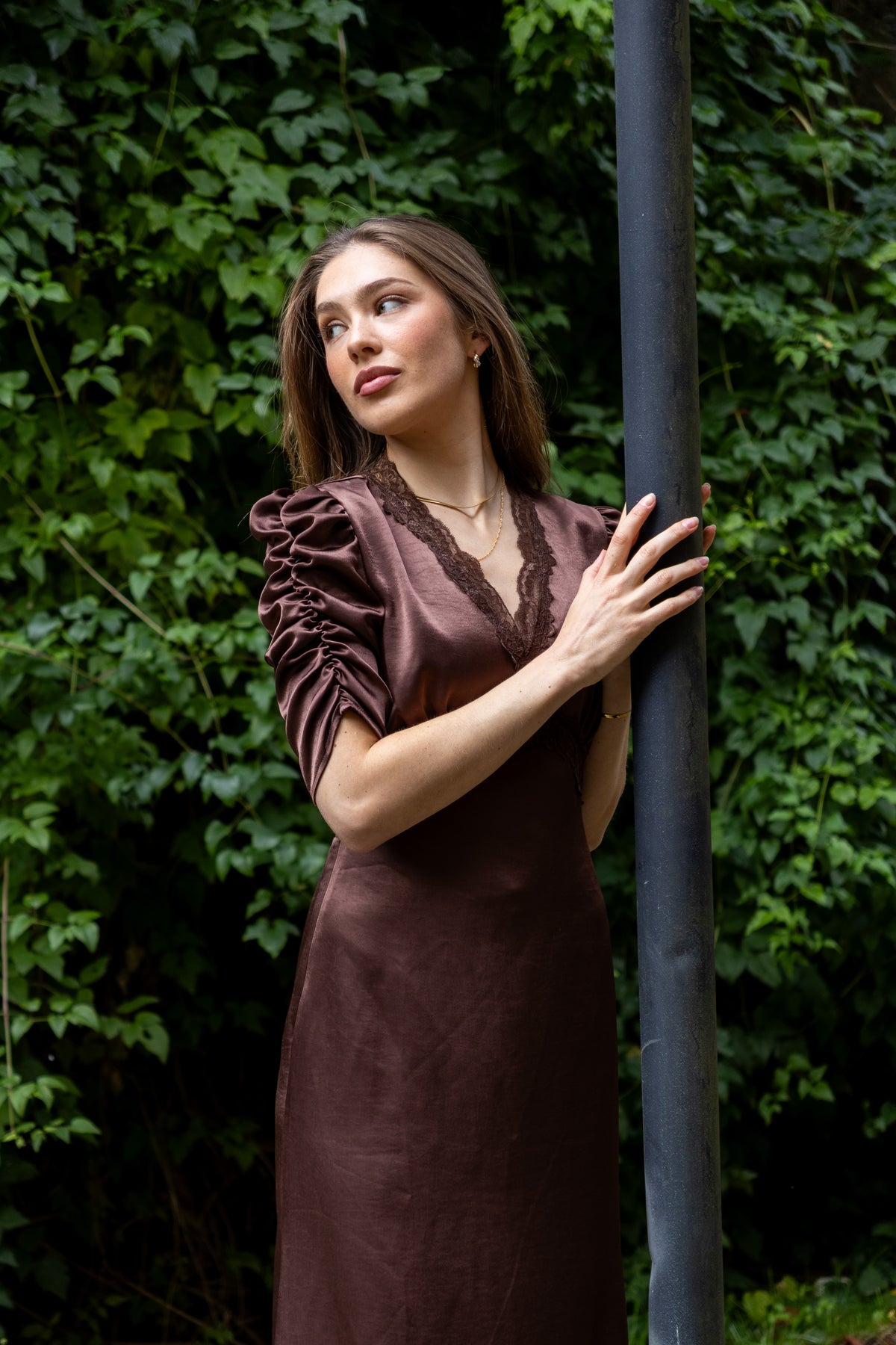 Secrets by B AW26 Rosalie dress brown
