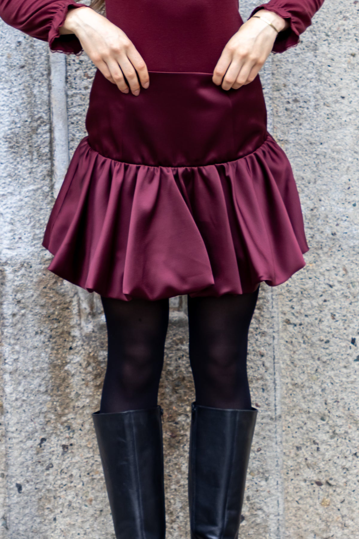 Secrets by B AW26 Tess skirt burgundy