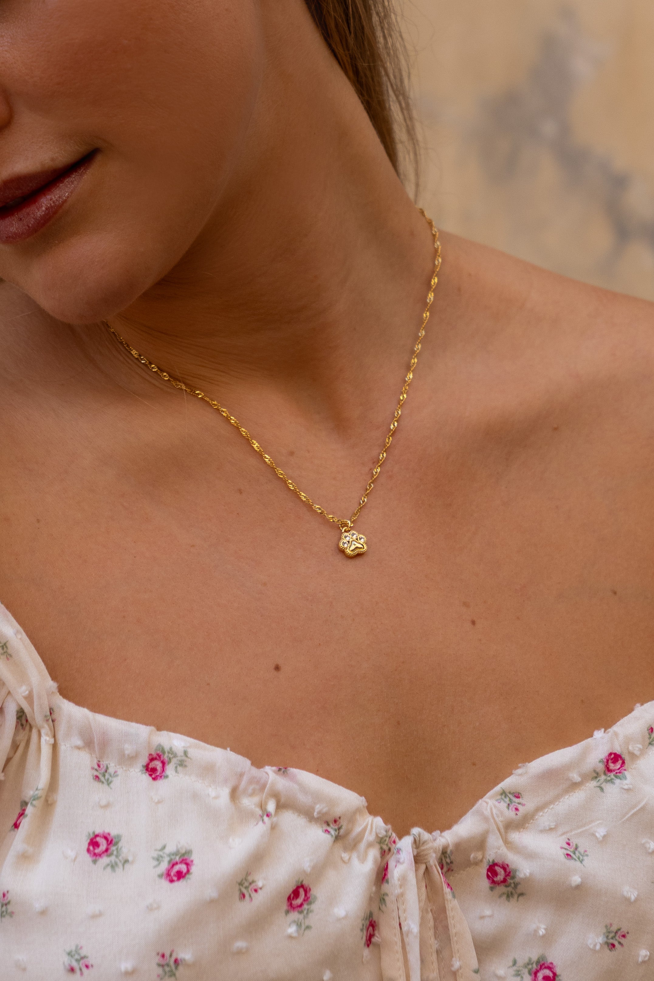 Forever paw necklace