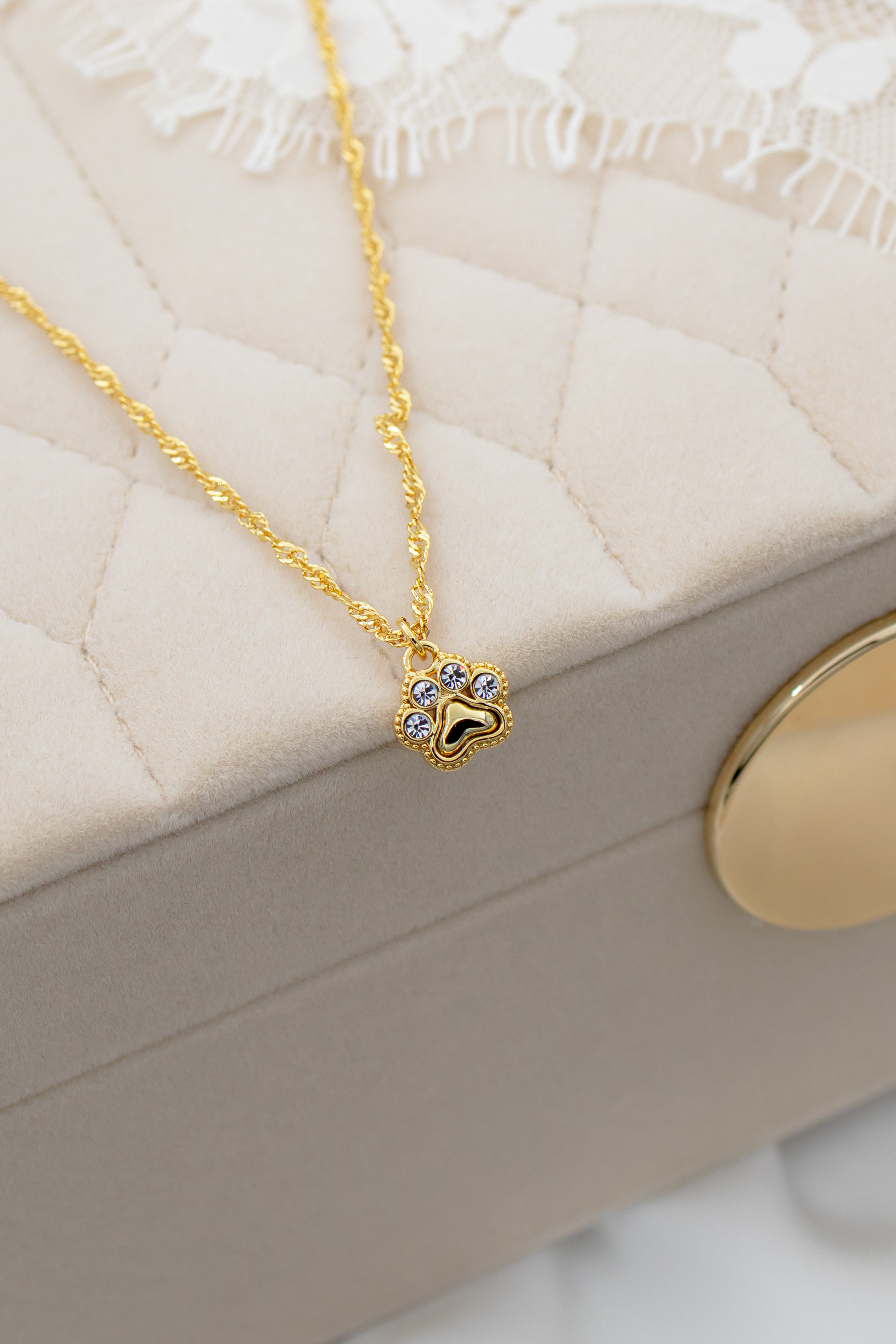 Forever paw necklace