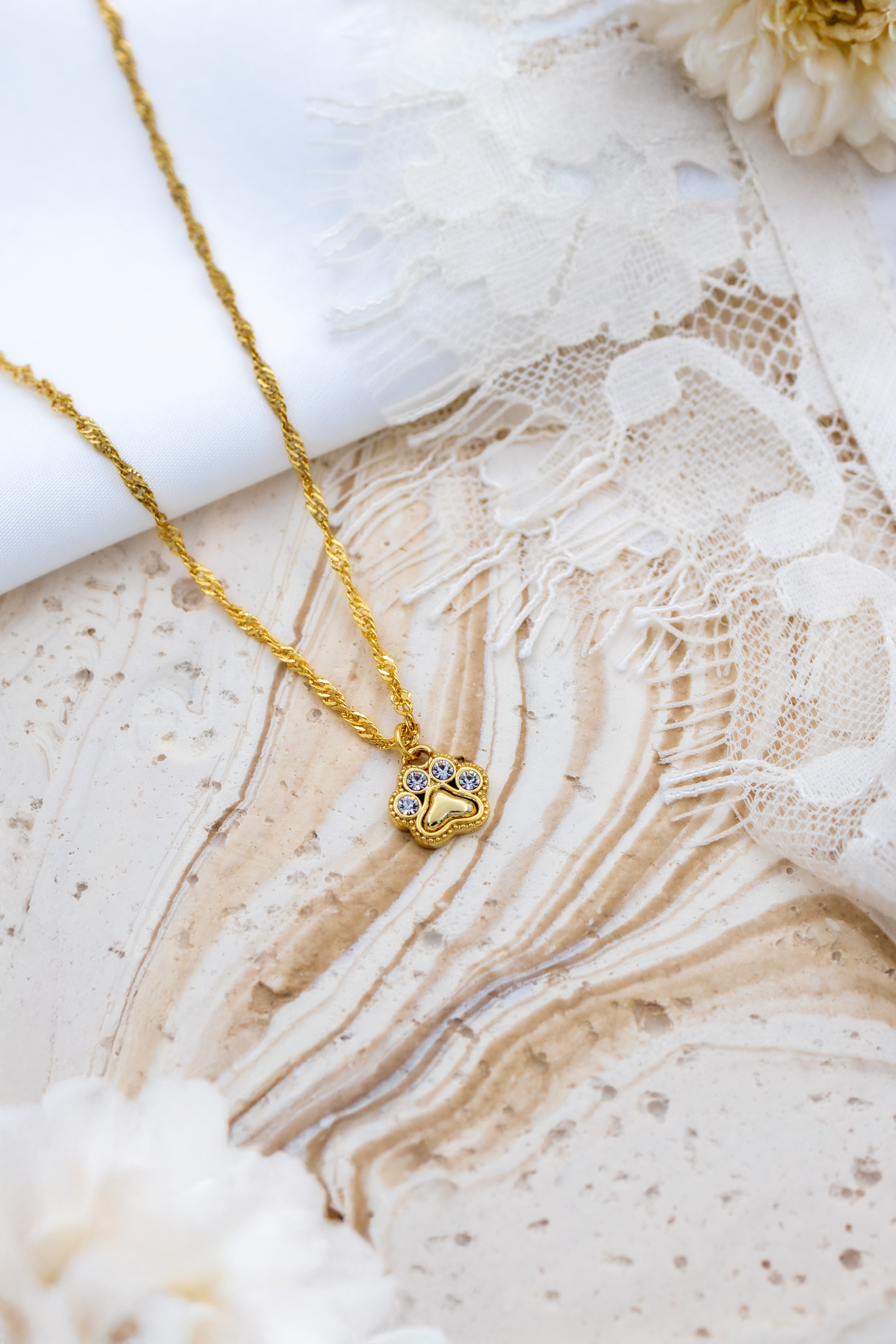 Forever paw necklace