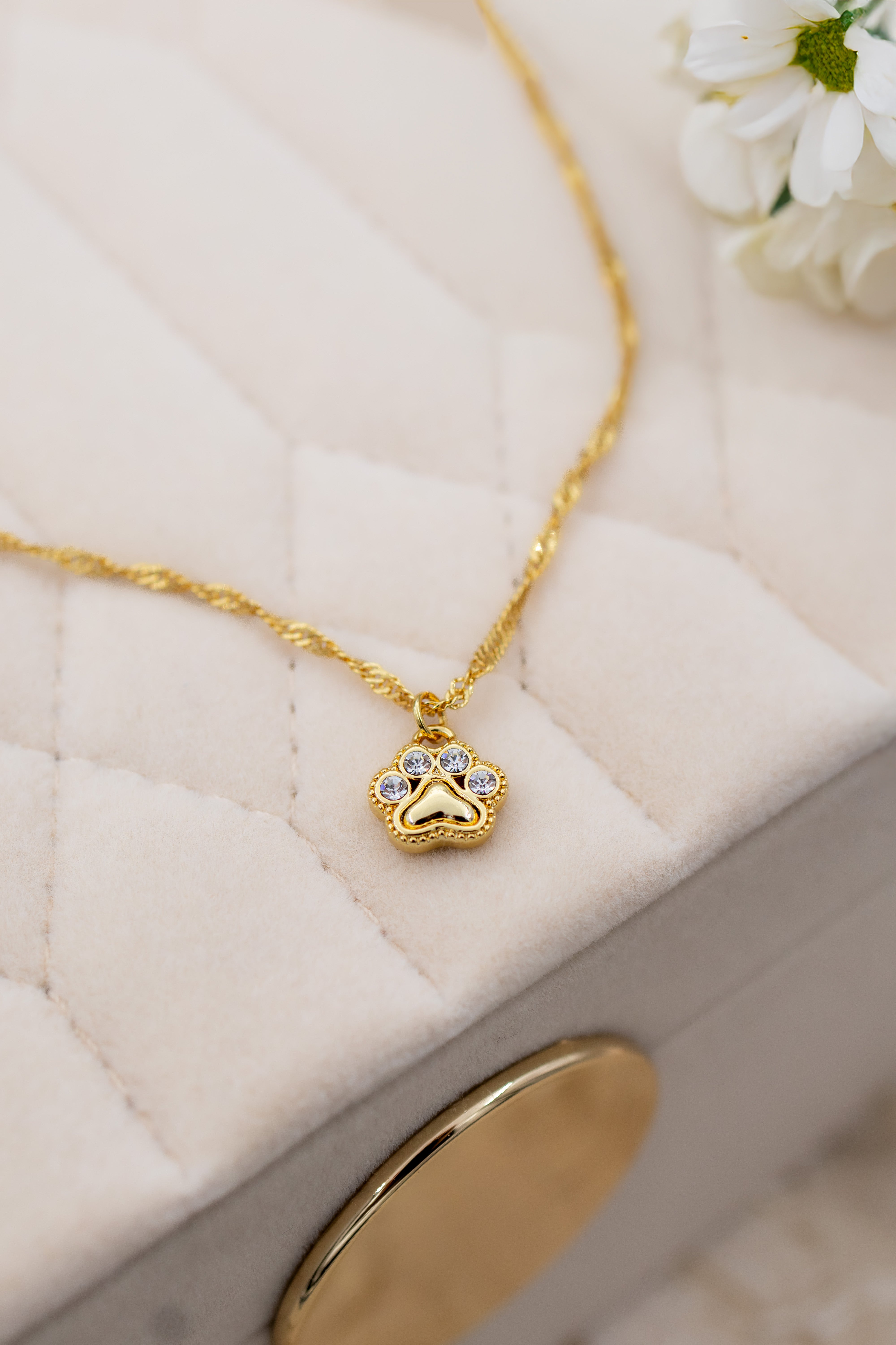 Forever paw necklace