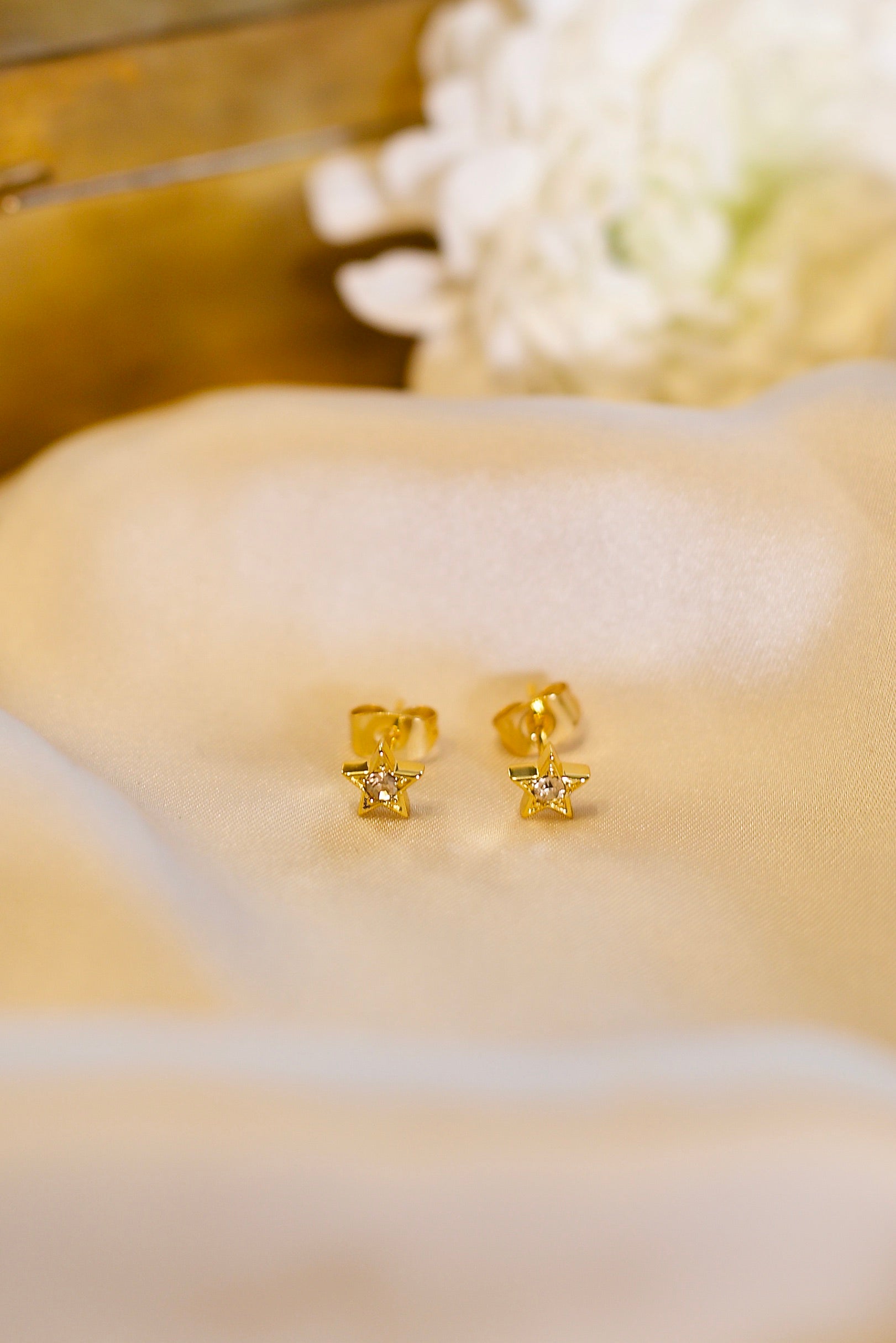 Crystal star ørepynt