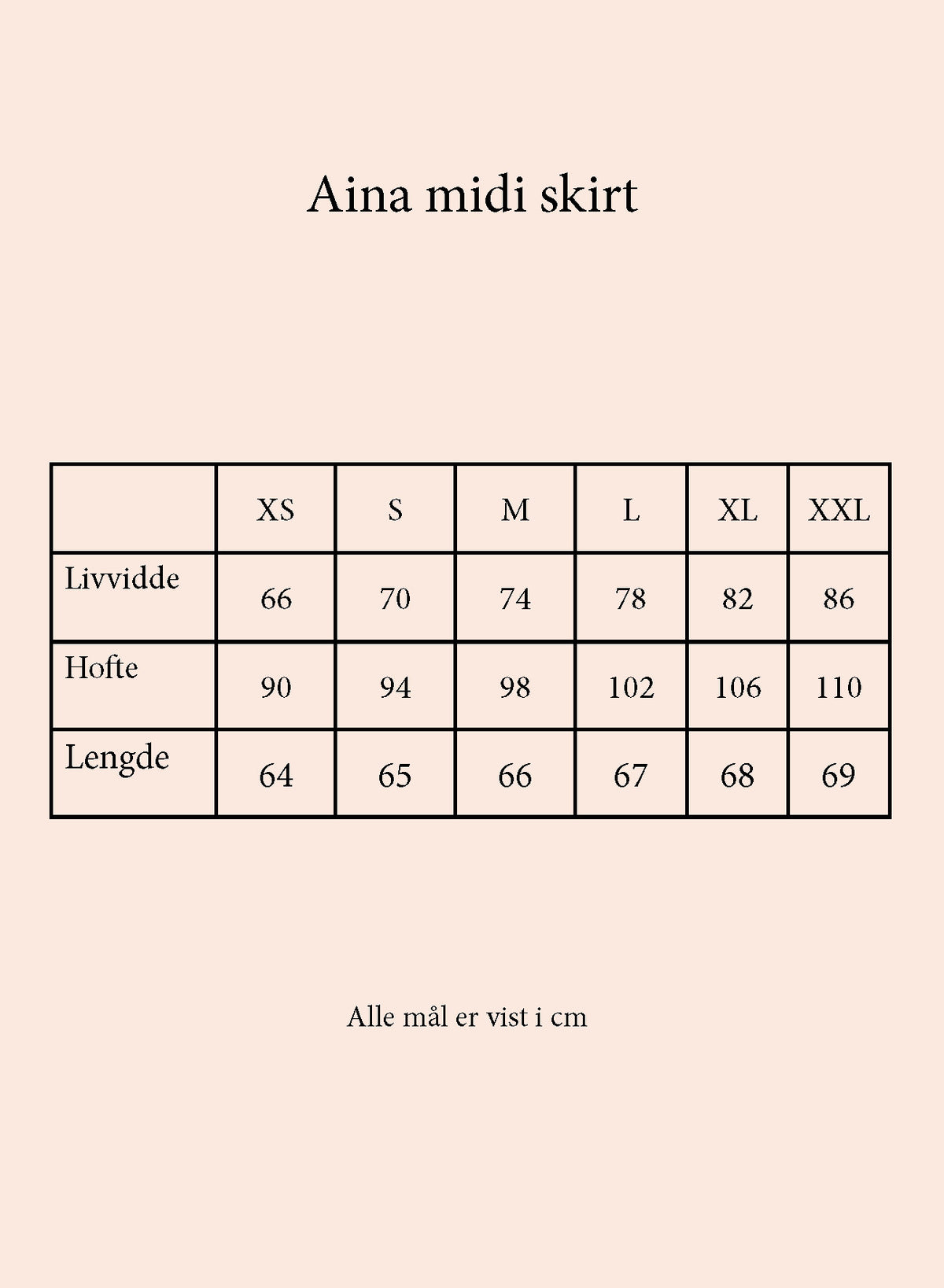 Secrets by B AW26 Aina midi skirt