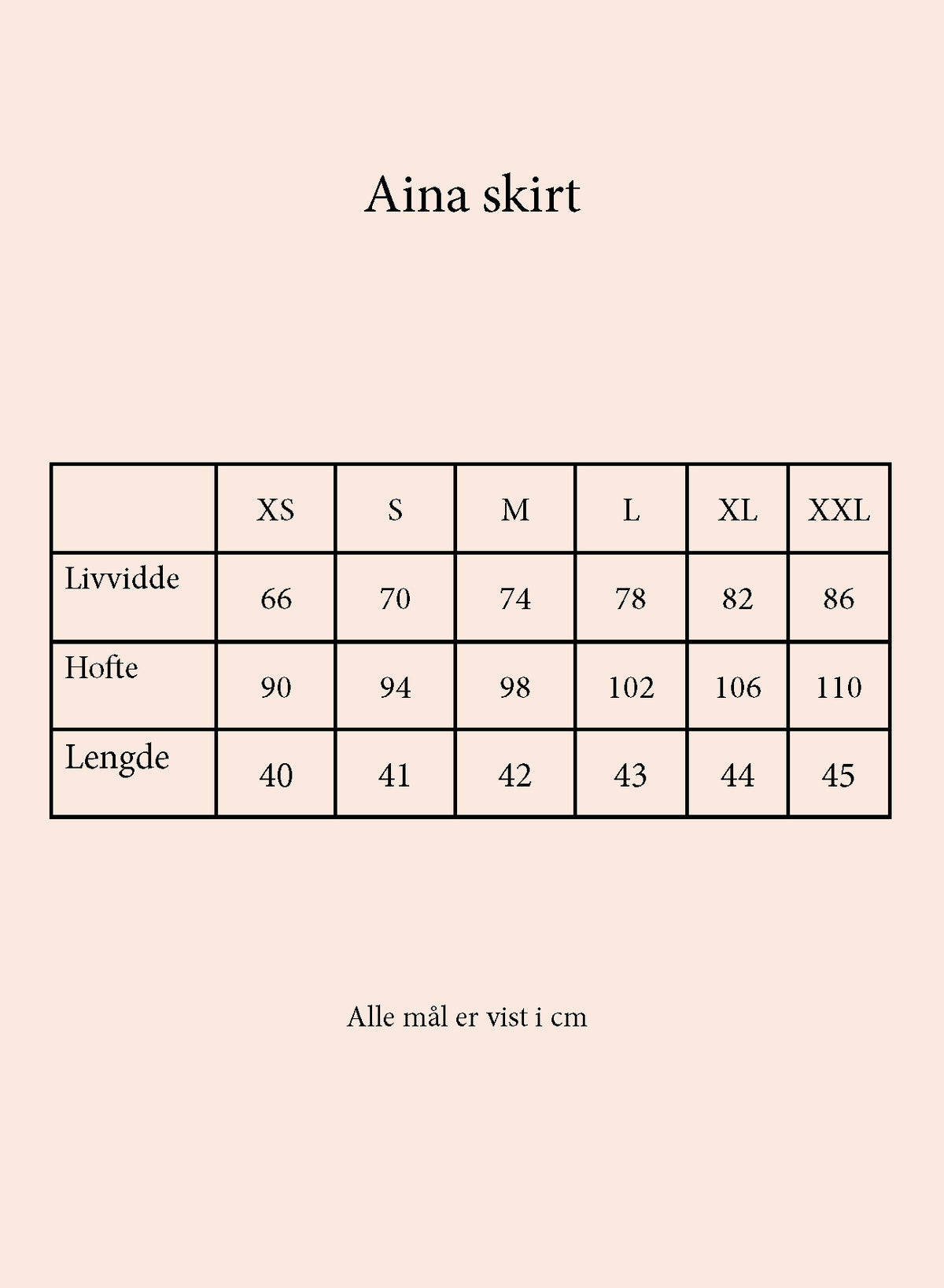 Secrets by B AW26 Aina skirt brown