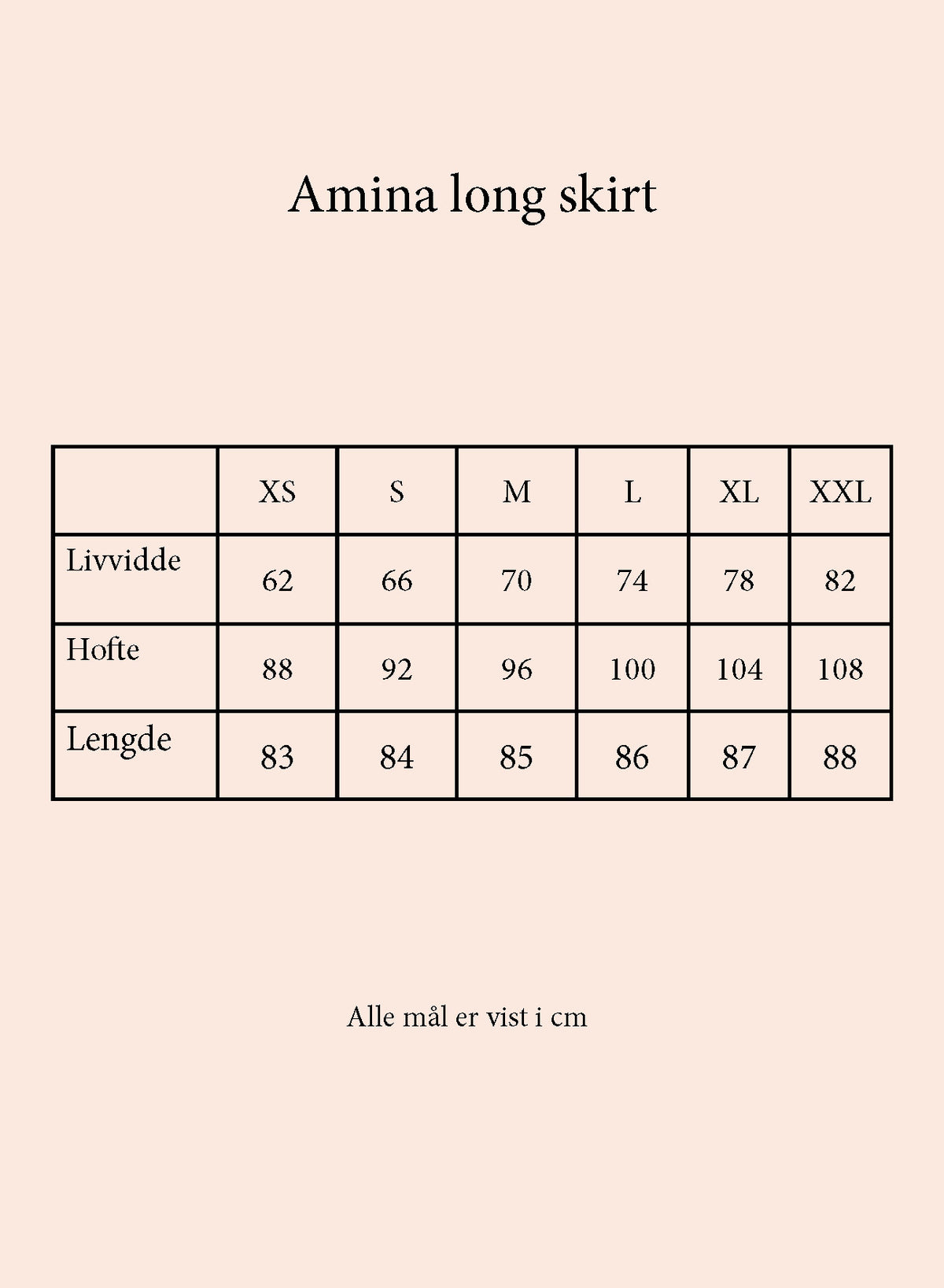 Secrets by B AW26 Amina long skirt brown