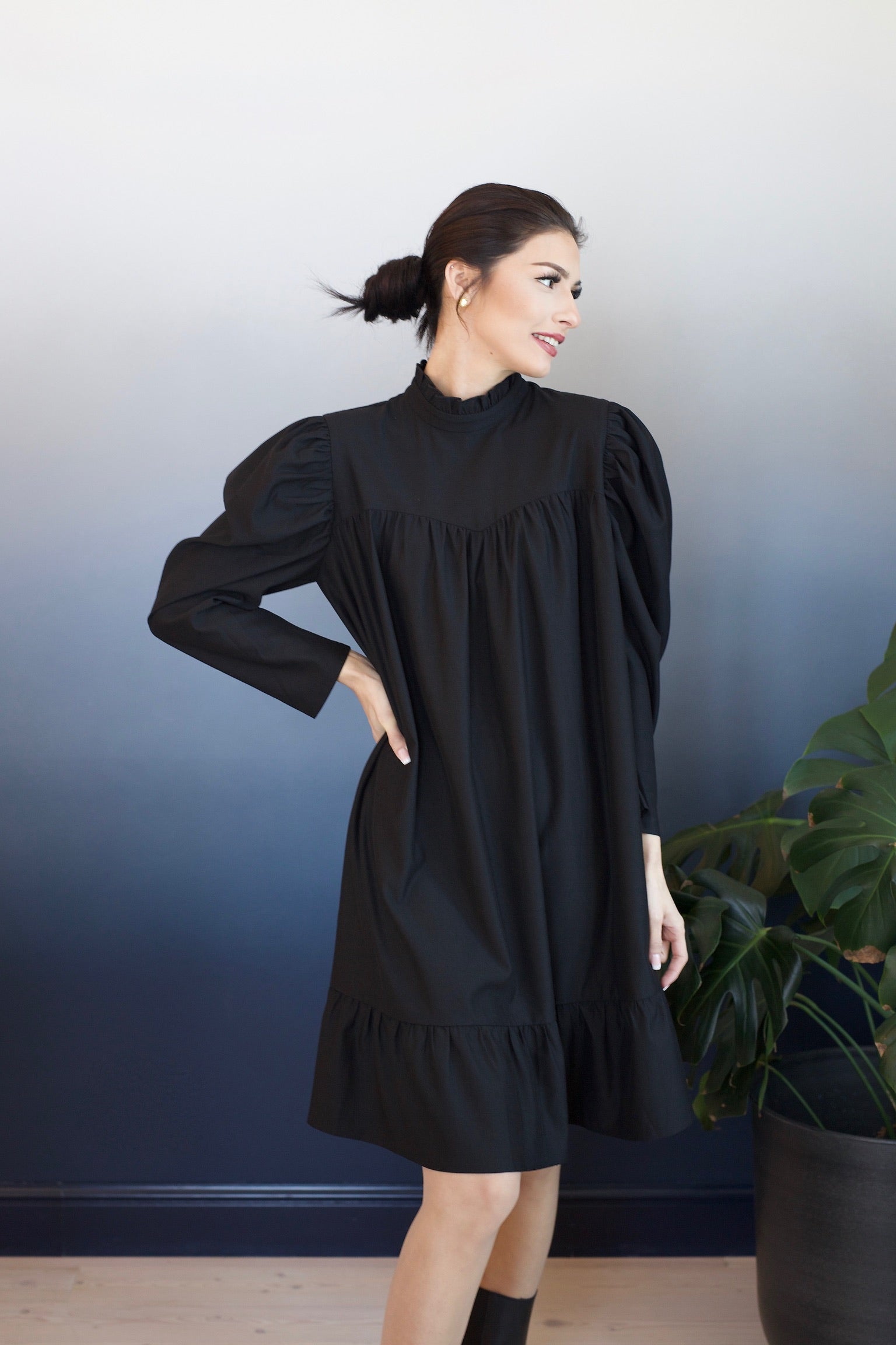 AW21 - Brooke kjole sort