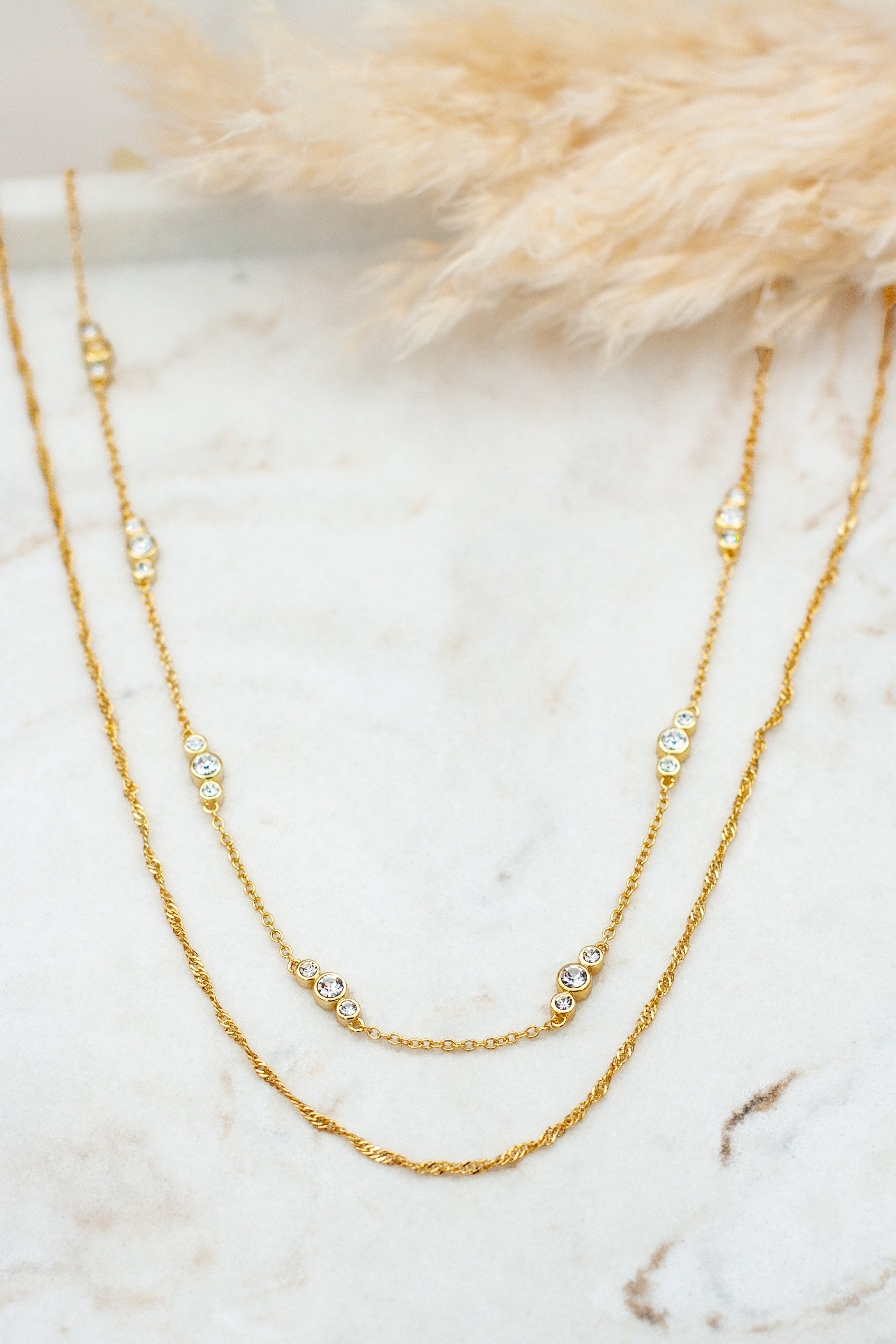 Calla double necklace