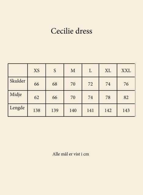Secrets by B - Cecilie kjole creme