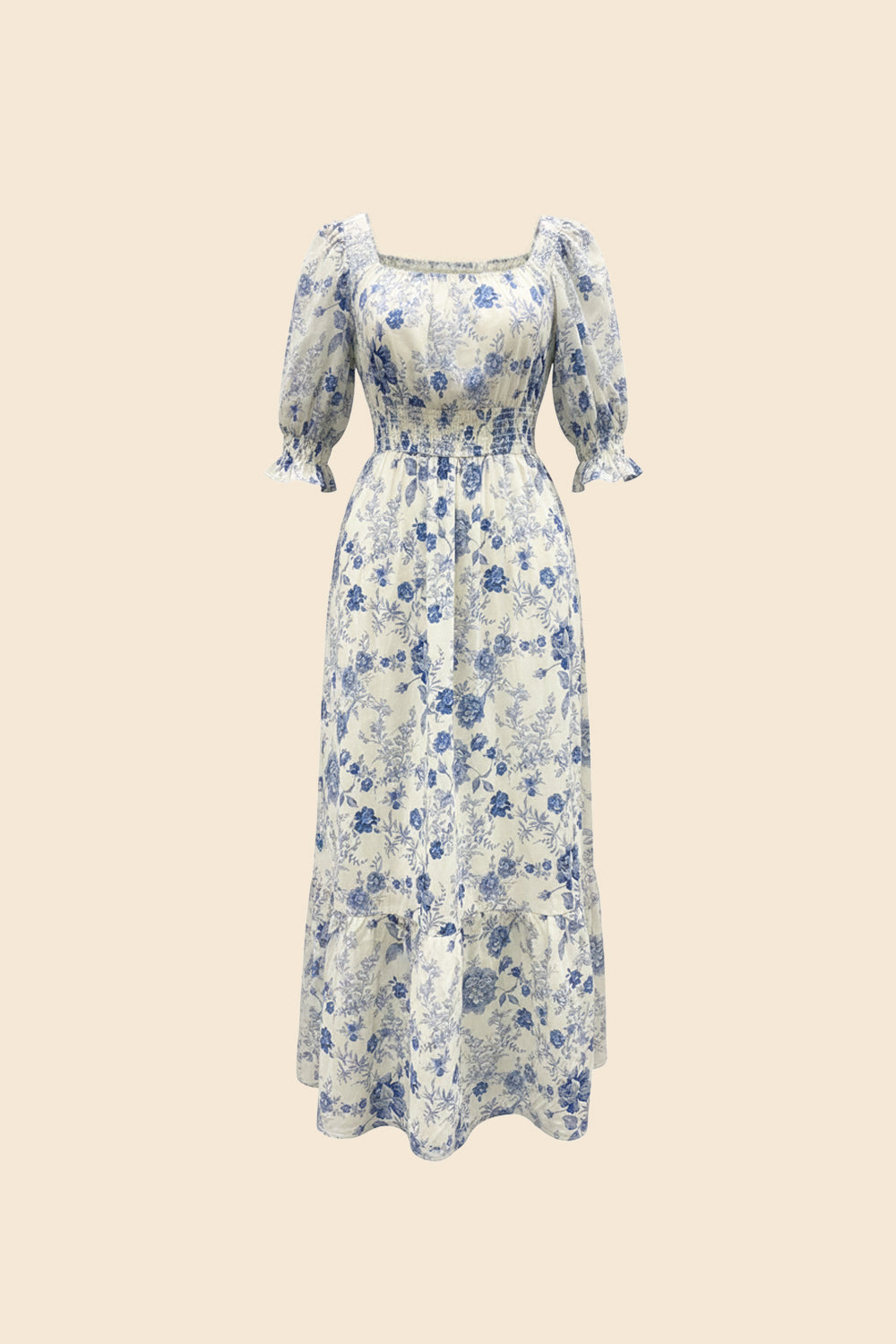 Secrets by B - Cecilie kjole white/blue