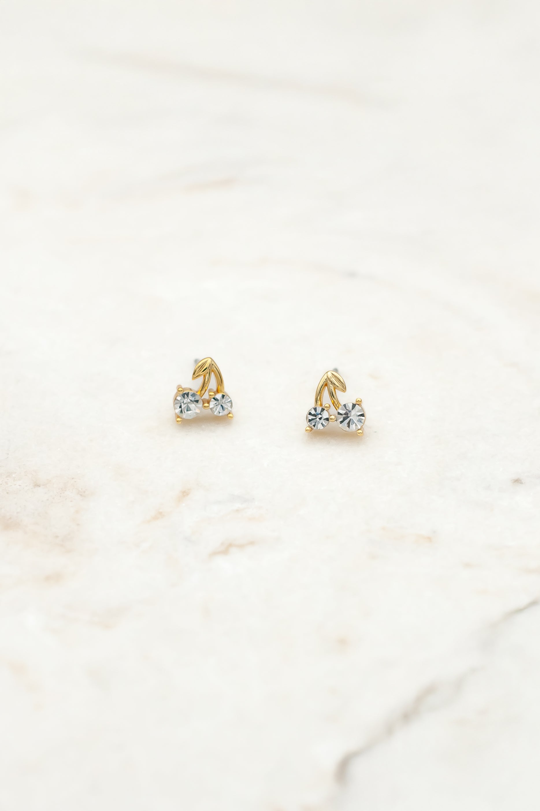 Cherry crystal earrings