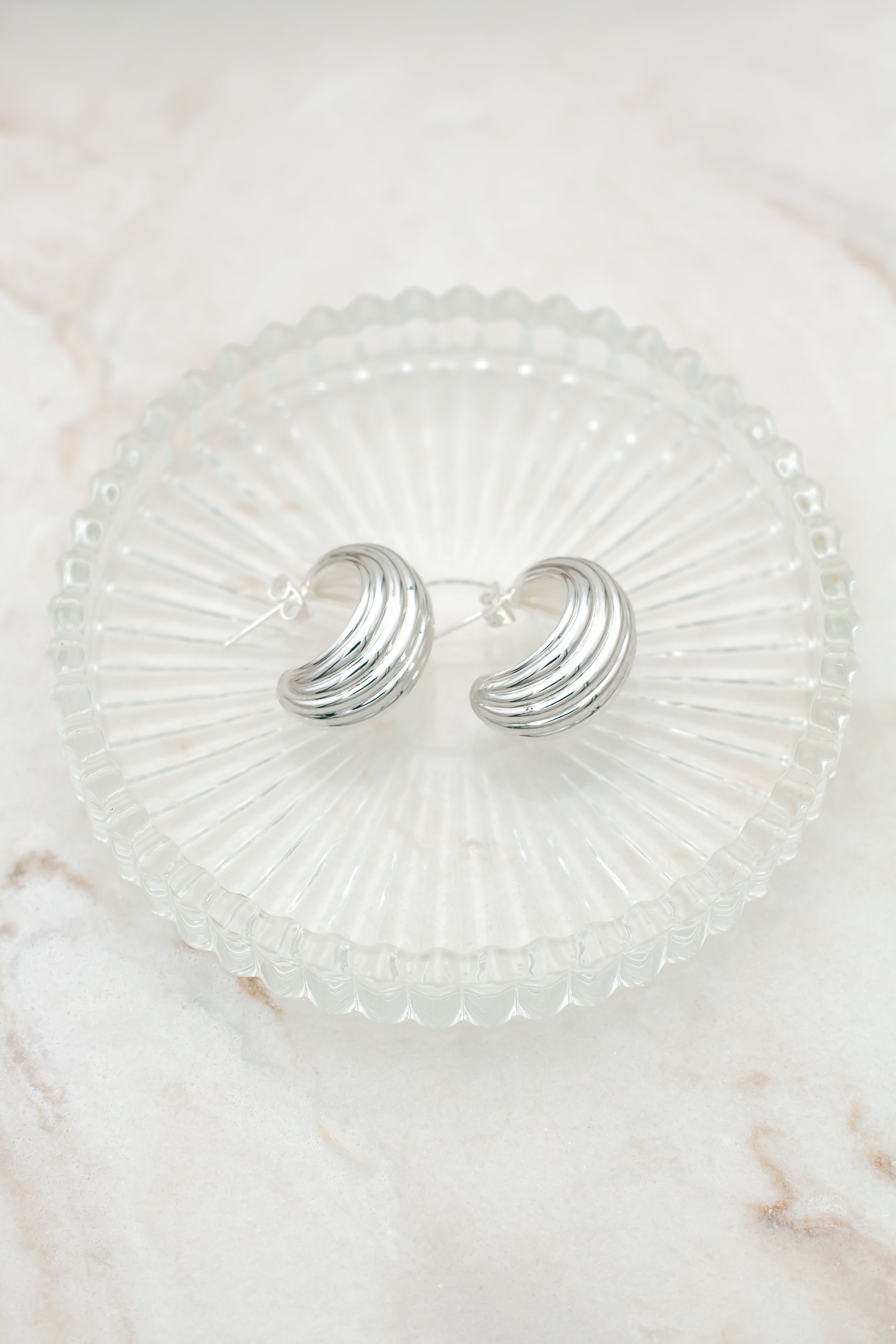 Daria earrings grande silver