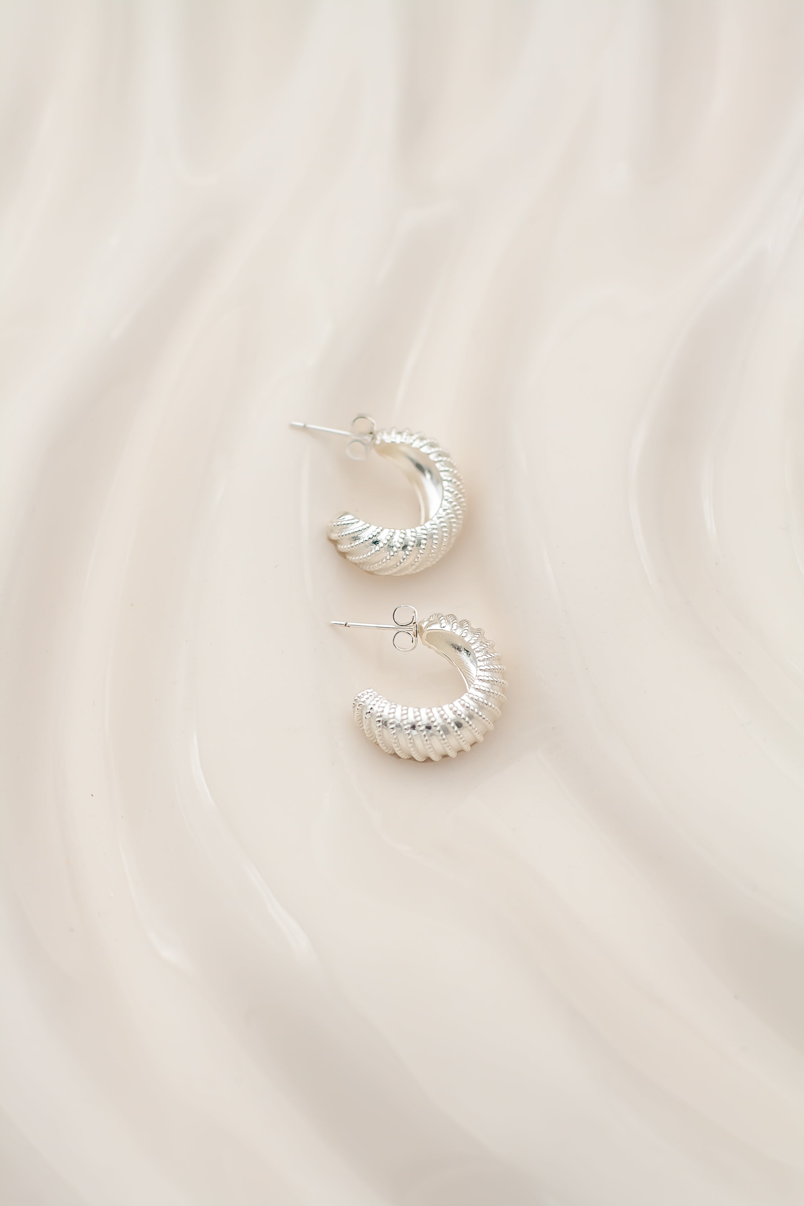 Erin earrings grande silver