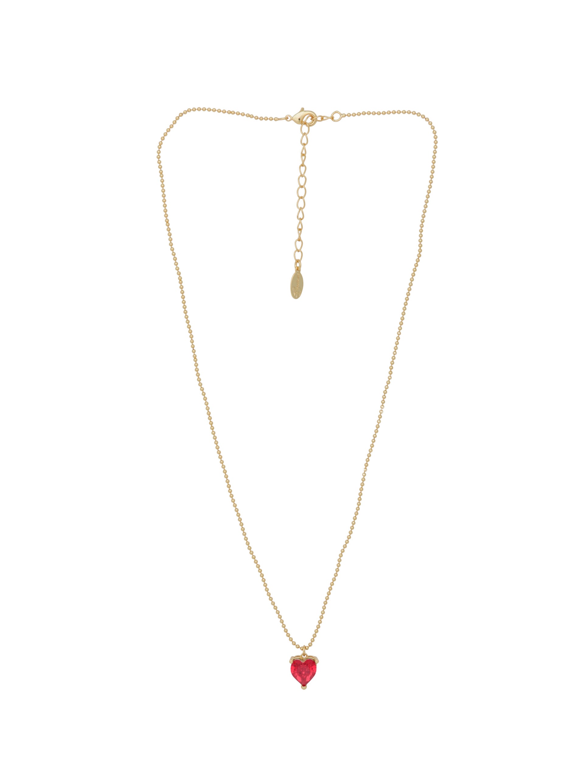 Crystal heart red