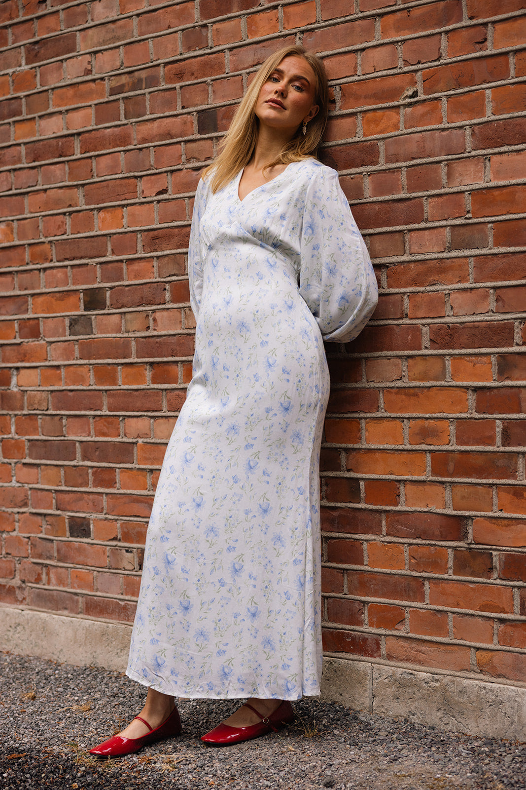 Celestine blue print dress