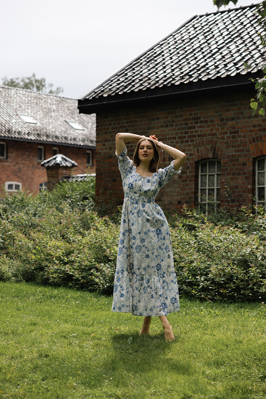 Cecilie dress white/blue