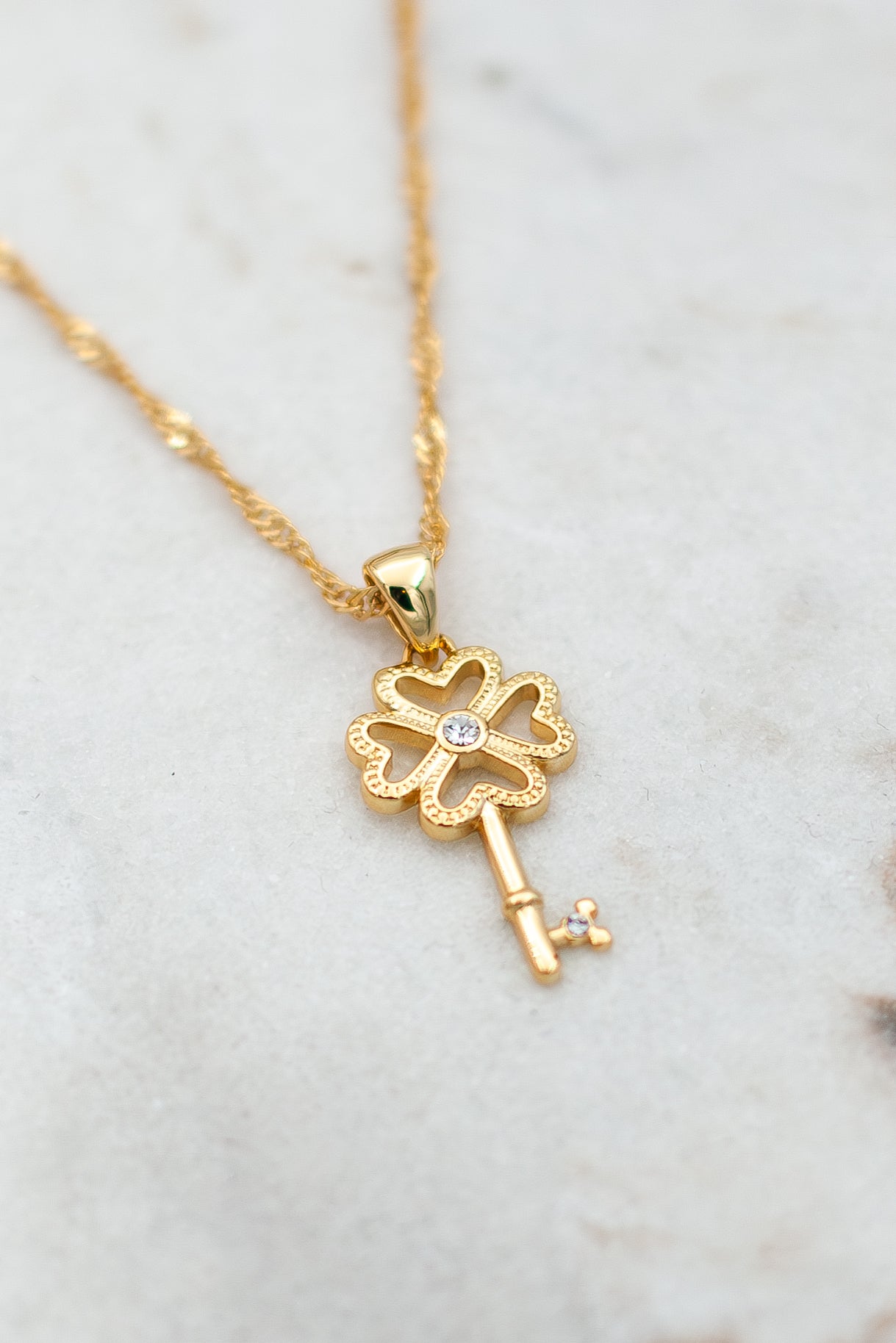 Manifistation key necklace