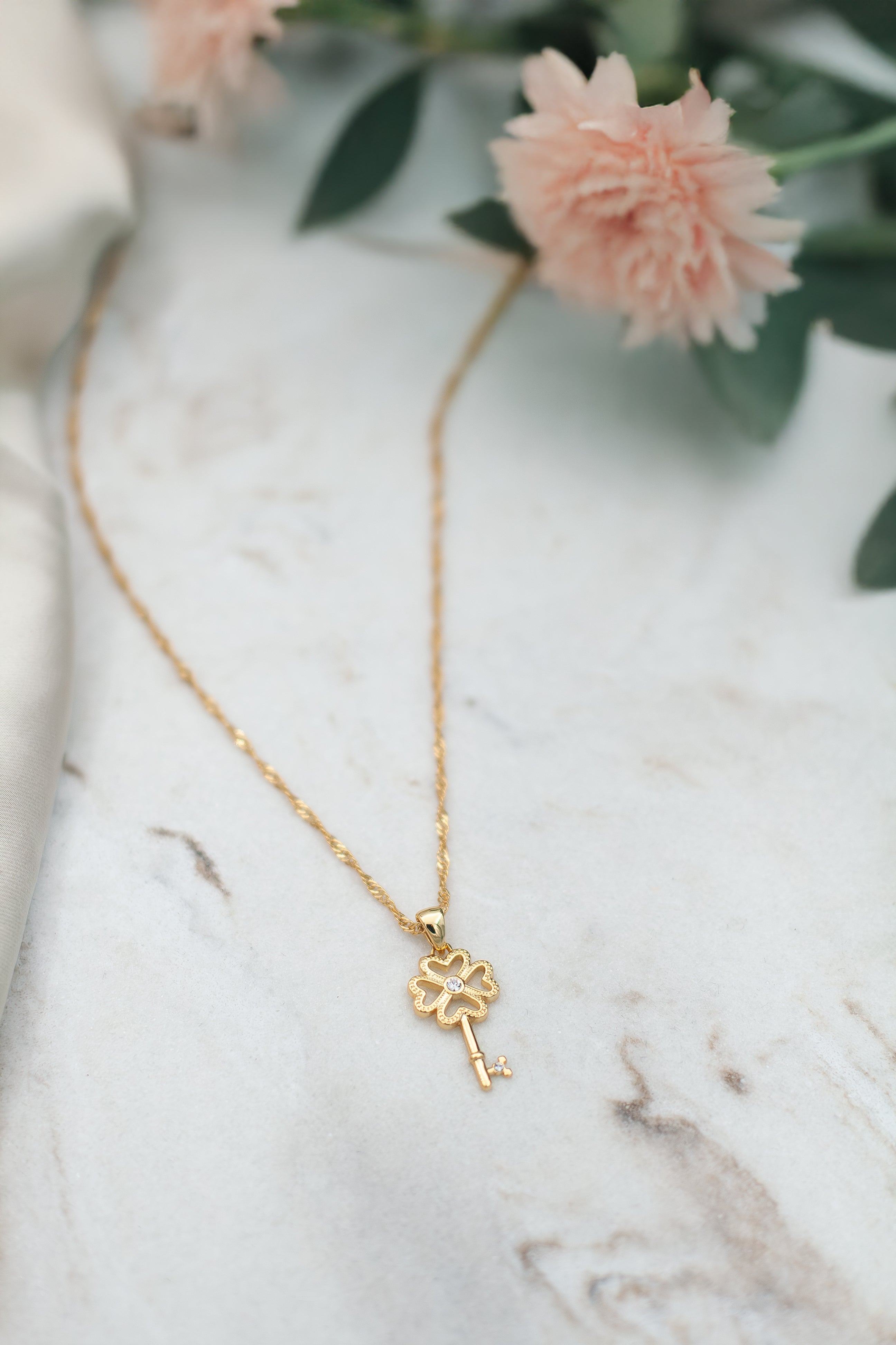 Manifistation key necklace