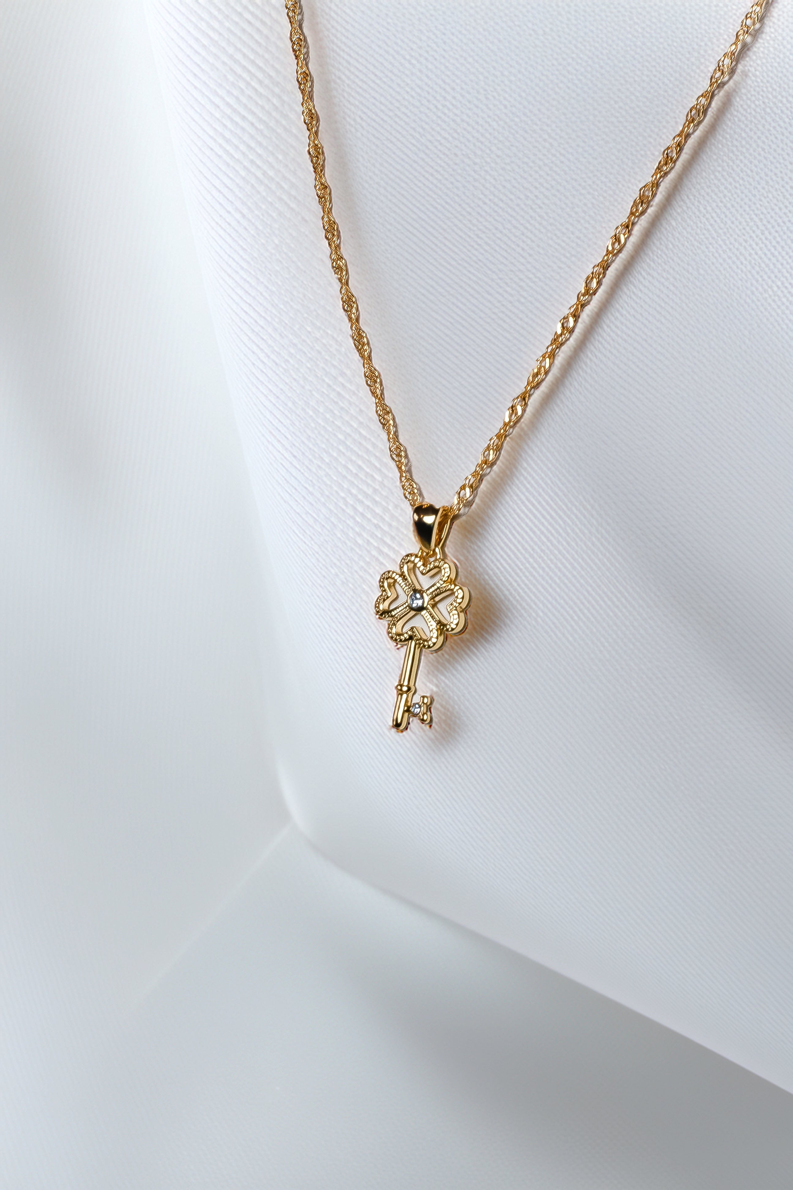 Manifistation key necklace