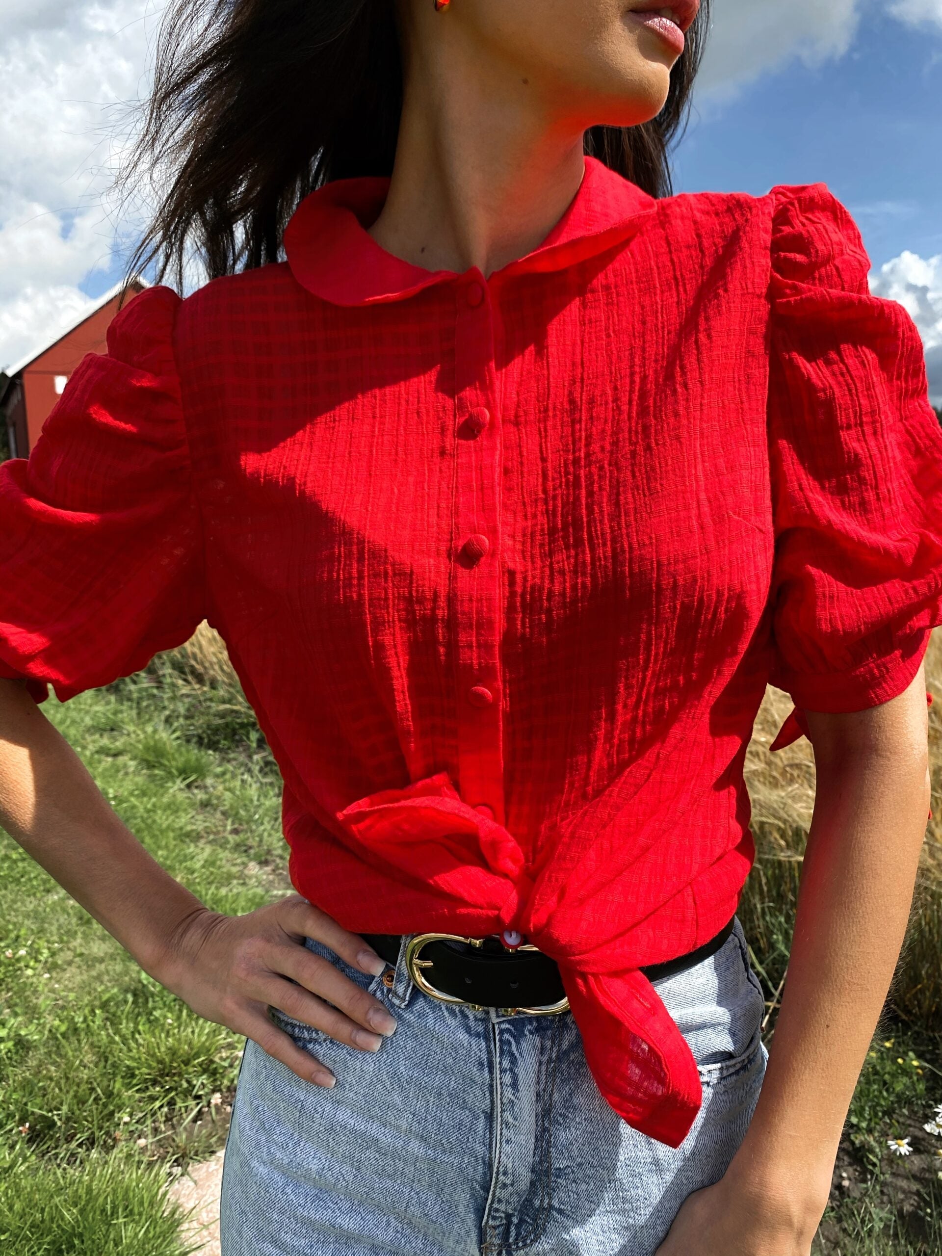 SS21 - Selma bluse rød