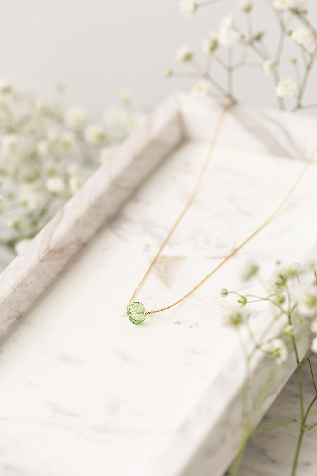 Elle necklace peridot