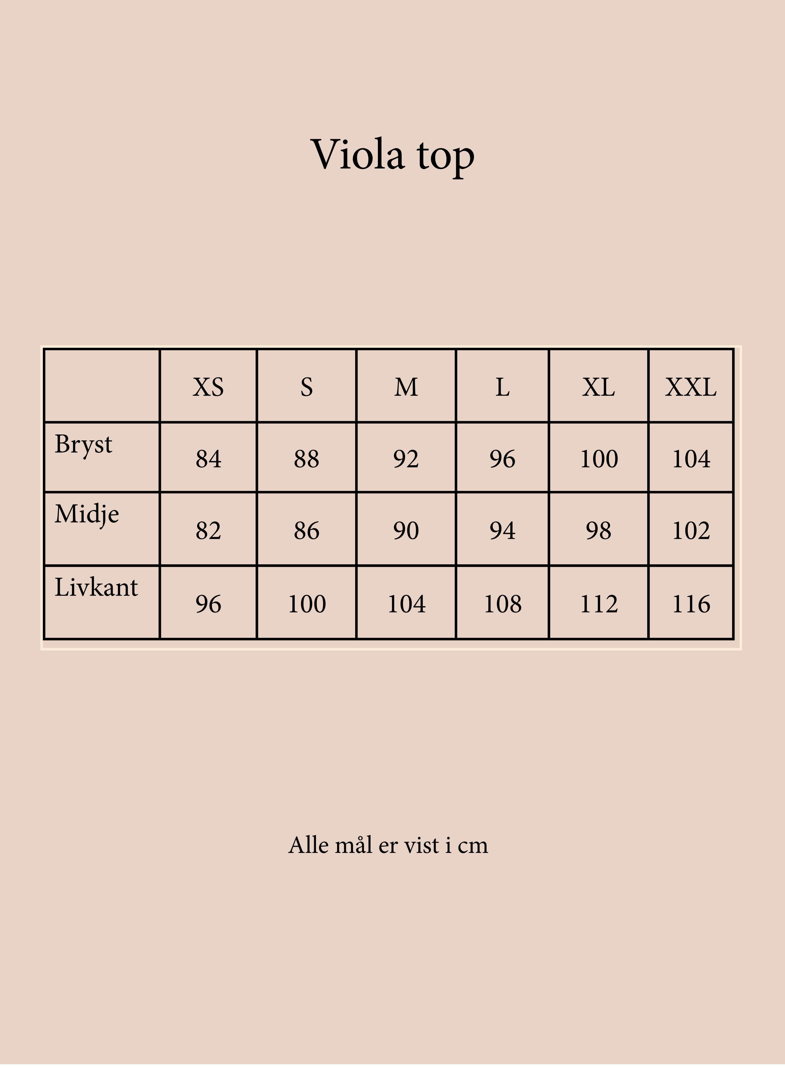 Viola top creme